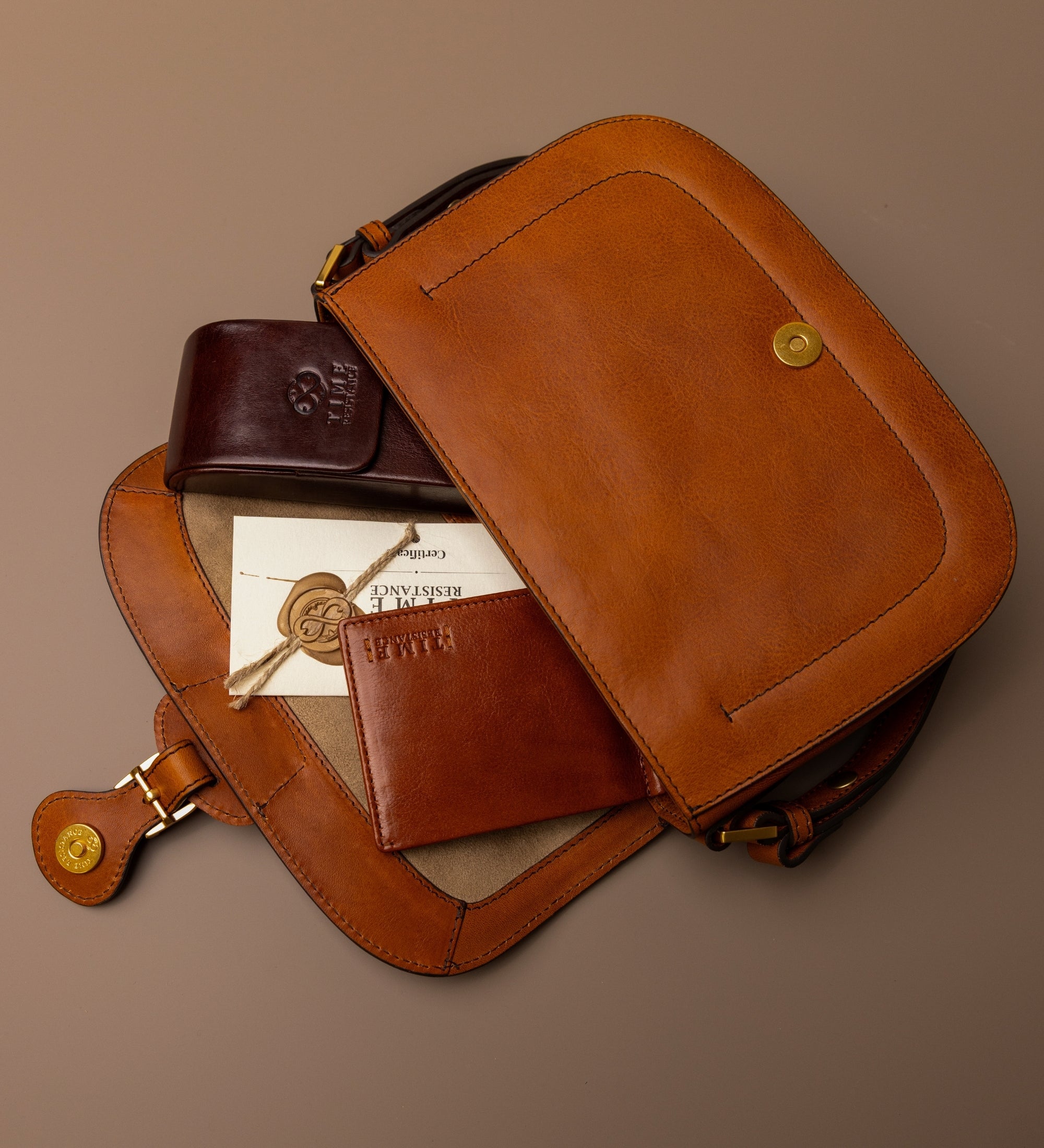Saddle bag i läder för dam - Romola