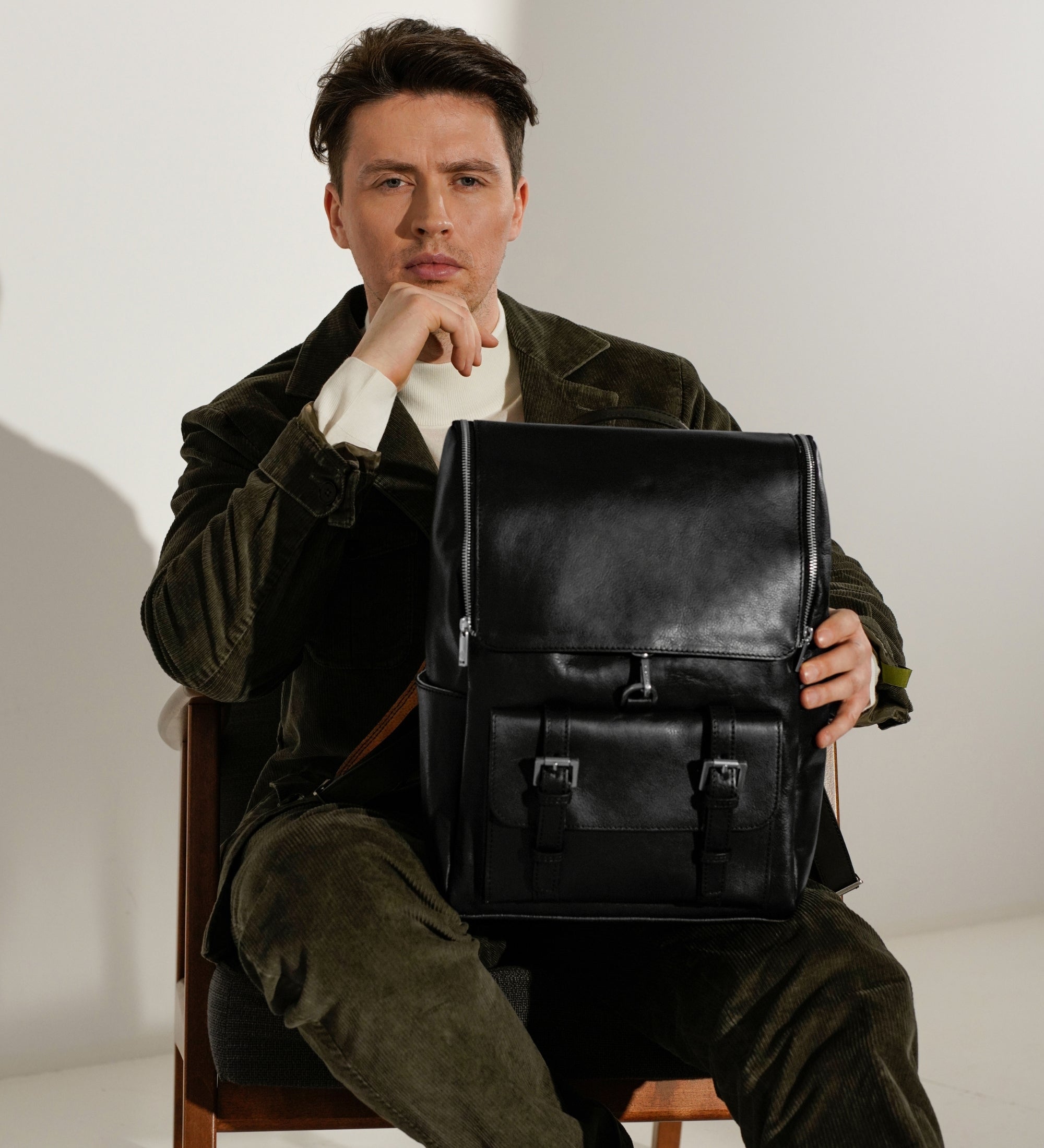 Stor ryggsäck i läder – The Odyssey