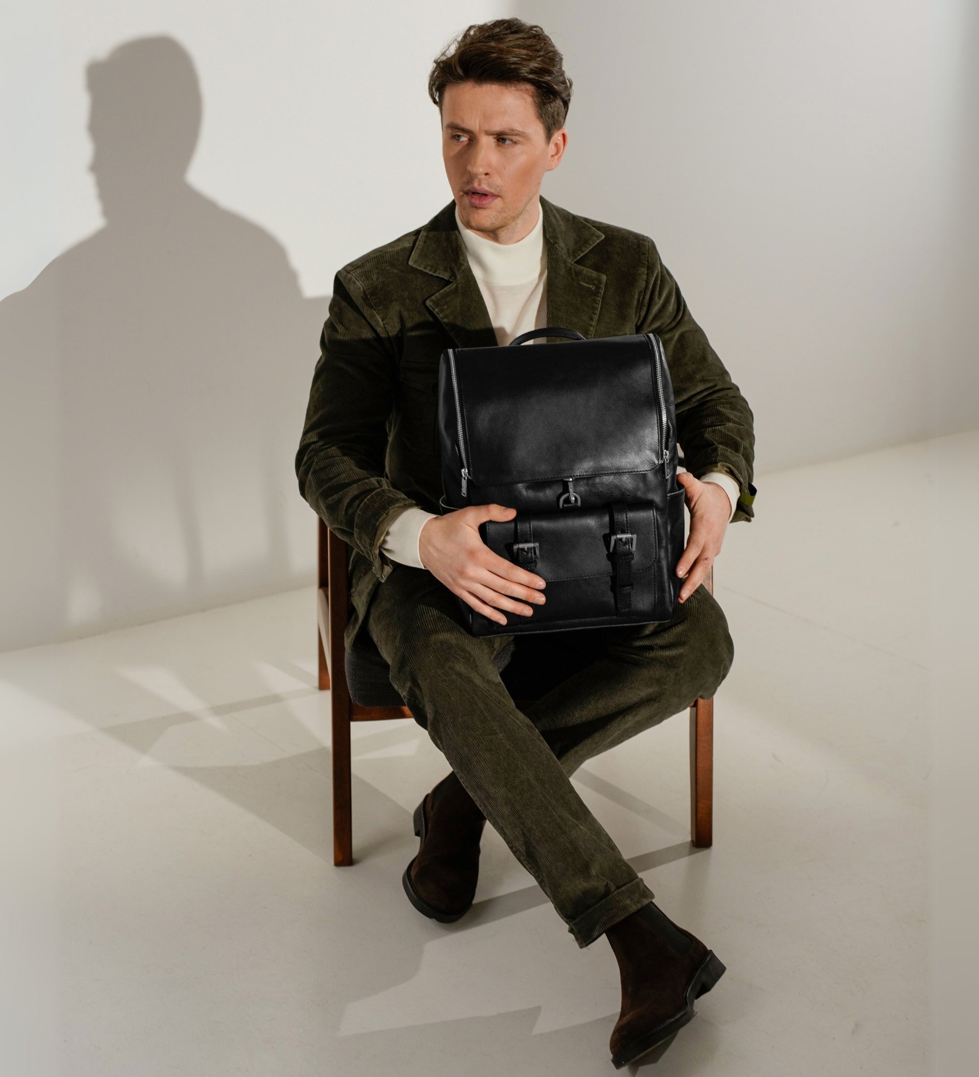 Stor ryggsäck i läder – The Odyssey