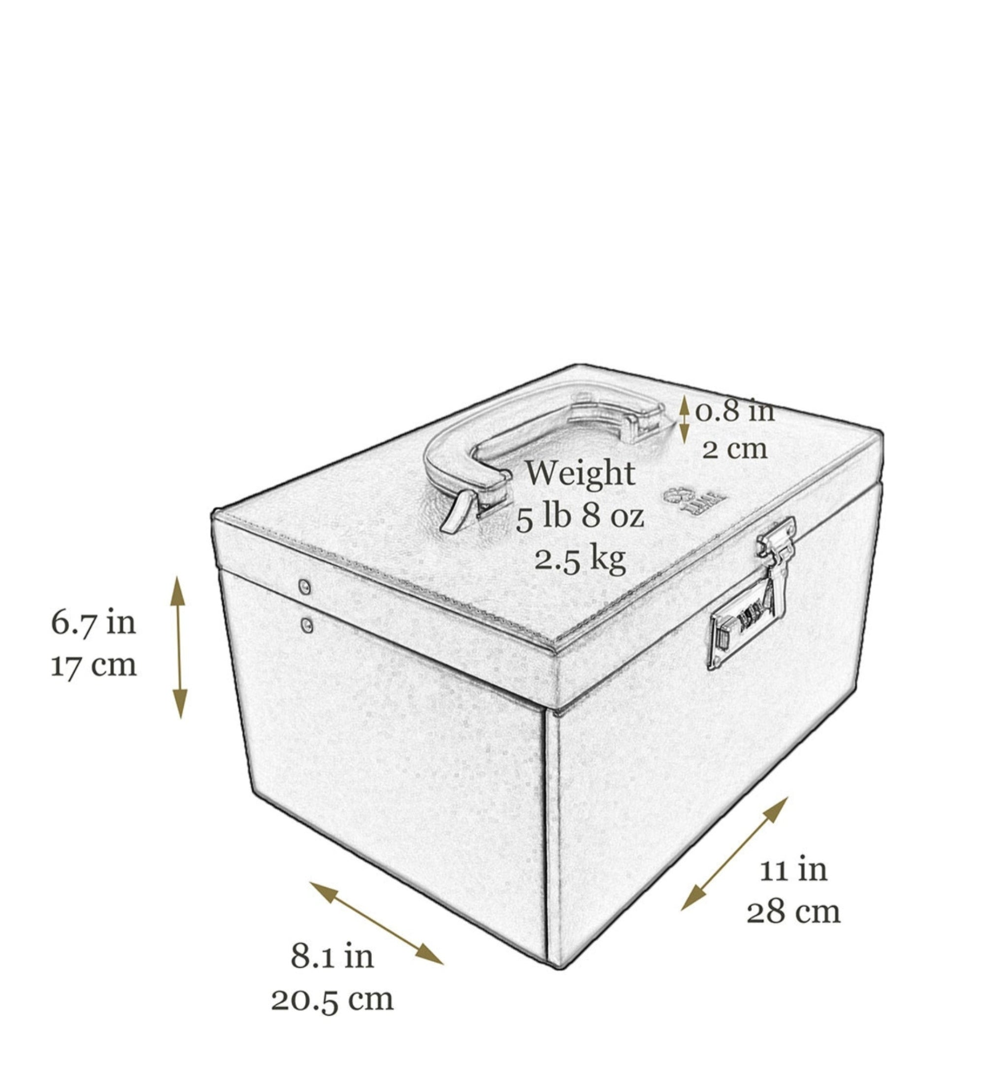 Stort smyckeskrin i läder för dam – The Portrait of a Lady