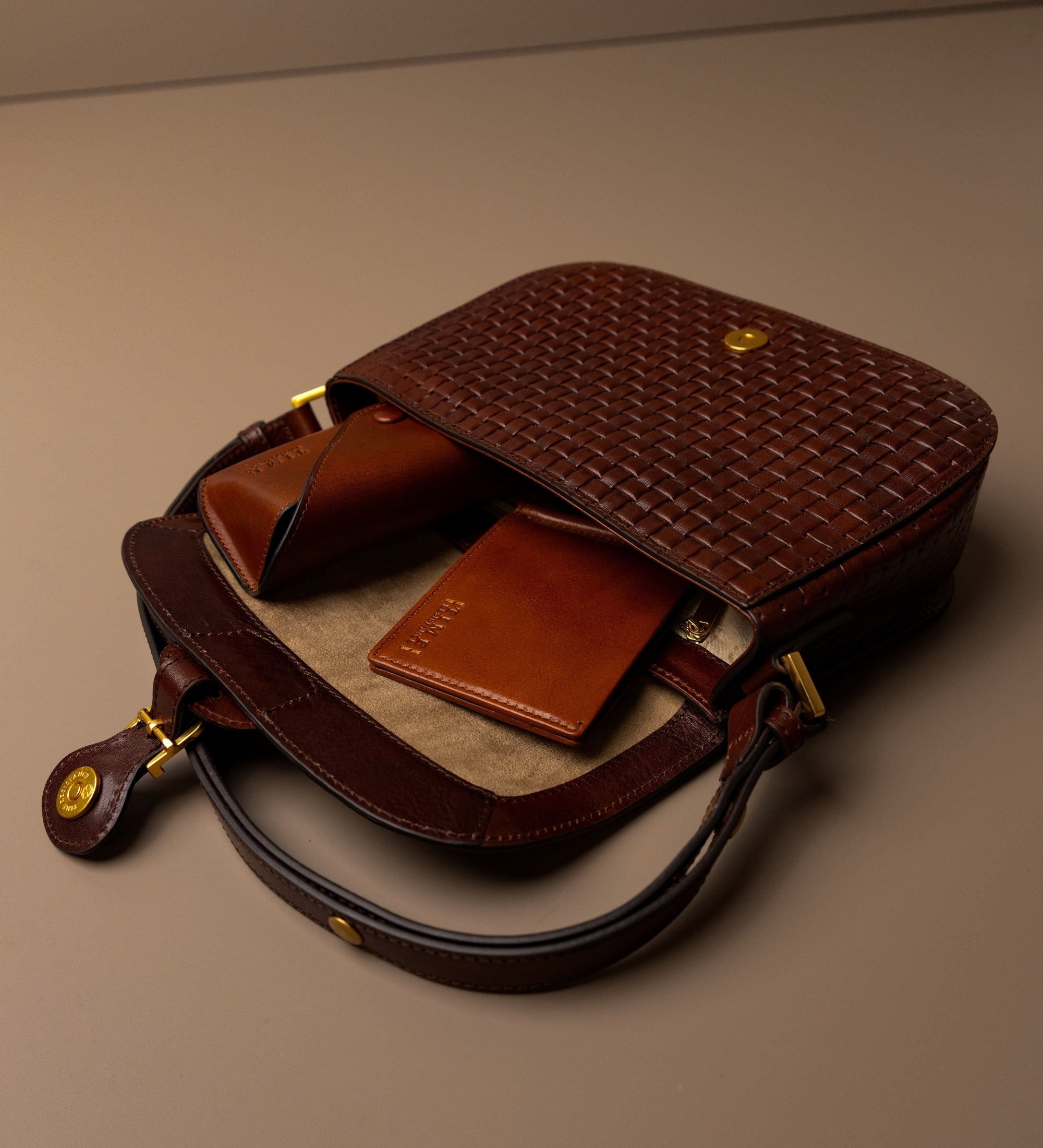 Saddle bag i läder för dam - Romola