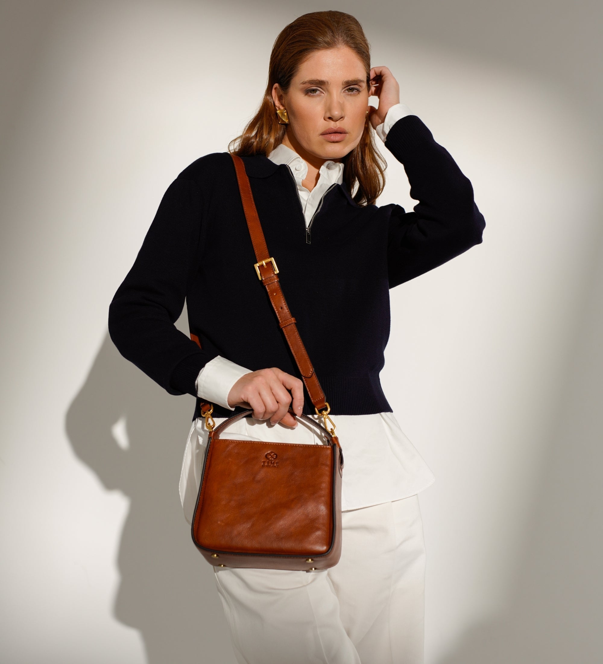 Handväska i läder toteväska i läder för dam - Alms for Oblivion