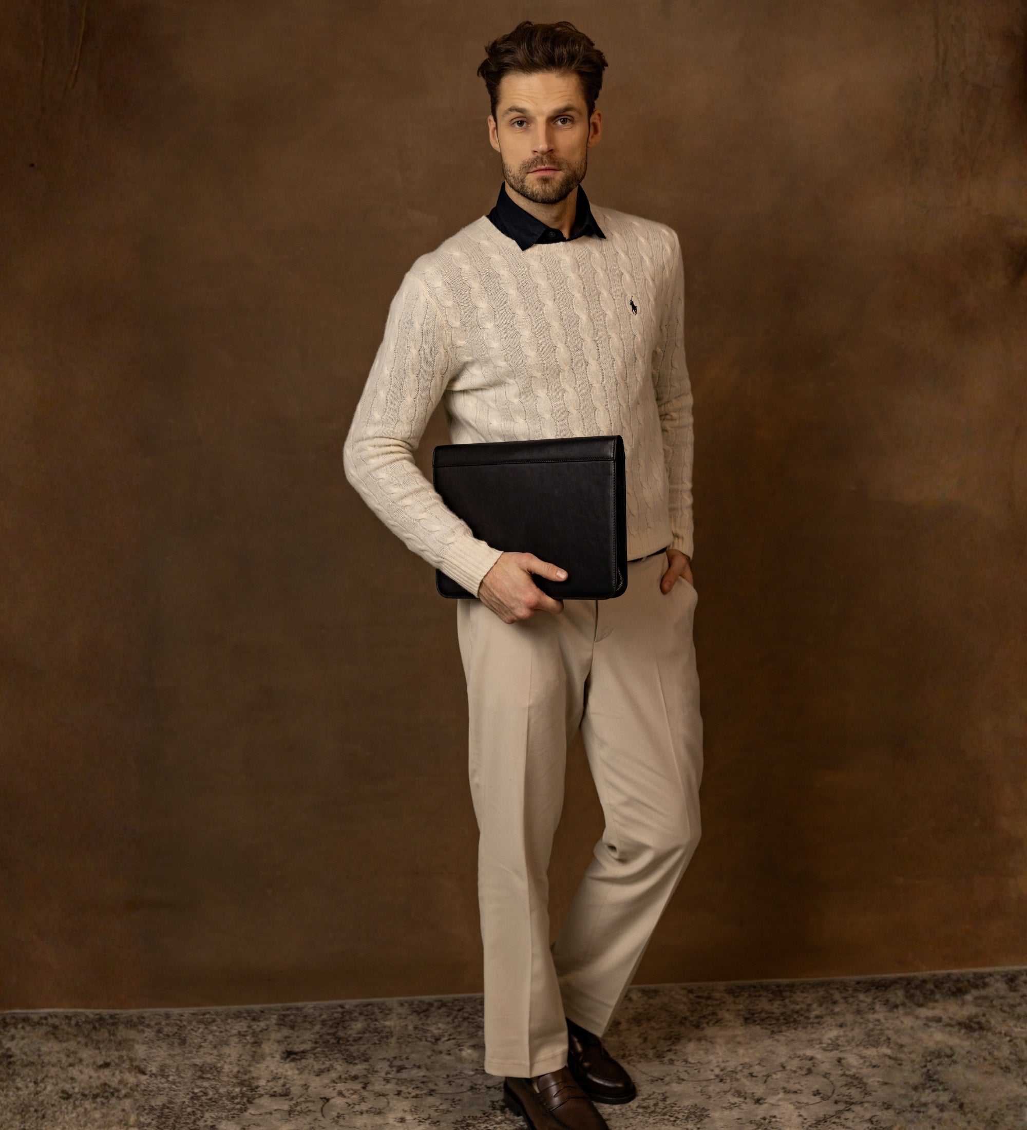 A4-dokumentmapp organisatör i läder – Candide