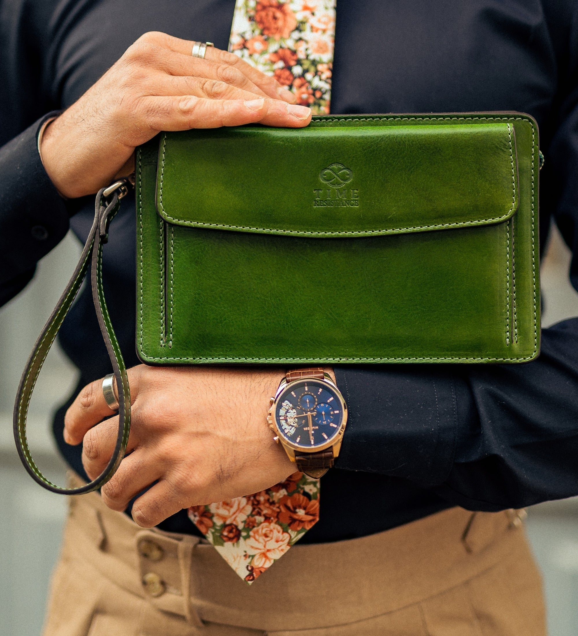 Clutchväska i läder – Decameron