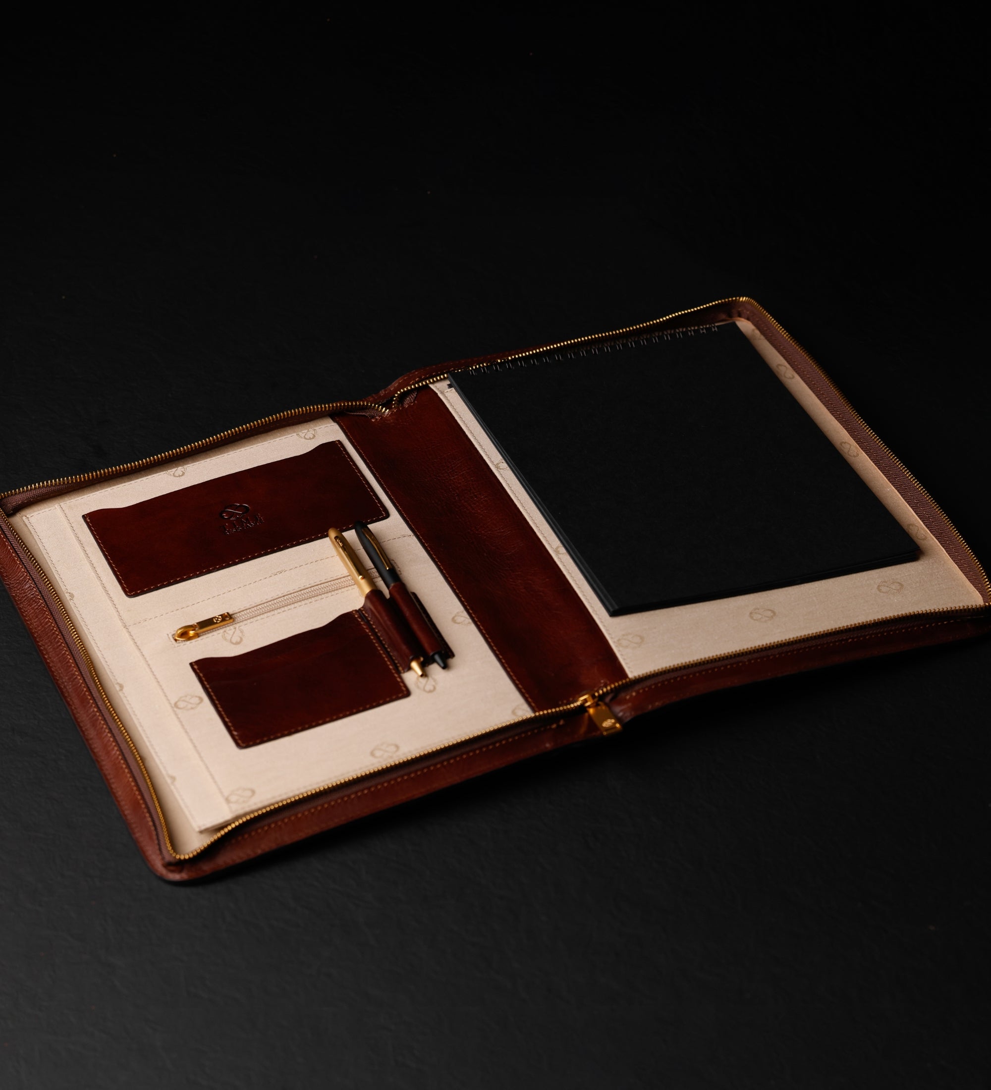 A4-dokumentmapp organisatör i läder – Candide