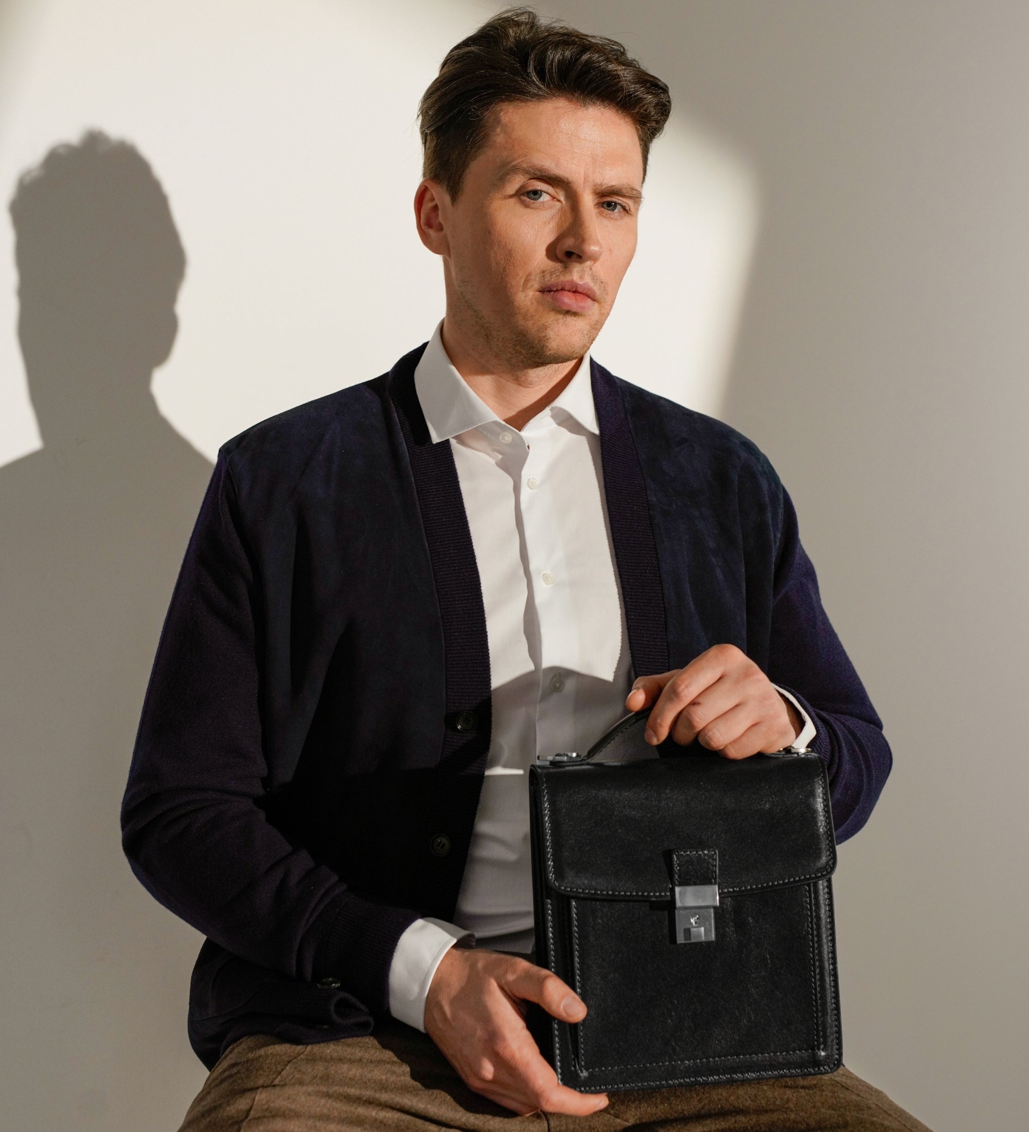 Liten portfölj i läder – Walden