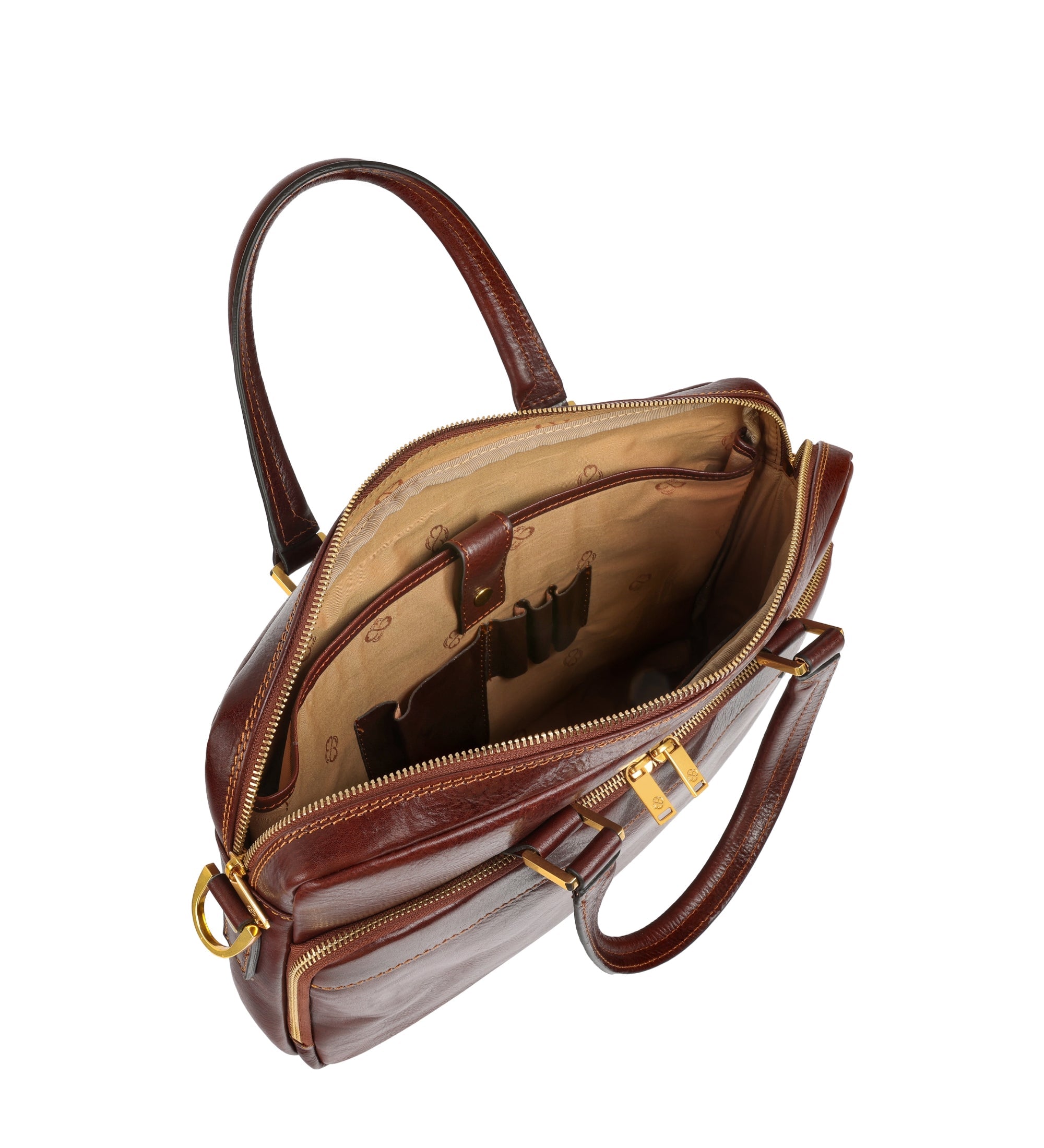 Portfölj i läder laptopväska i läder för dam – Orlando