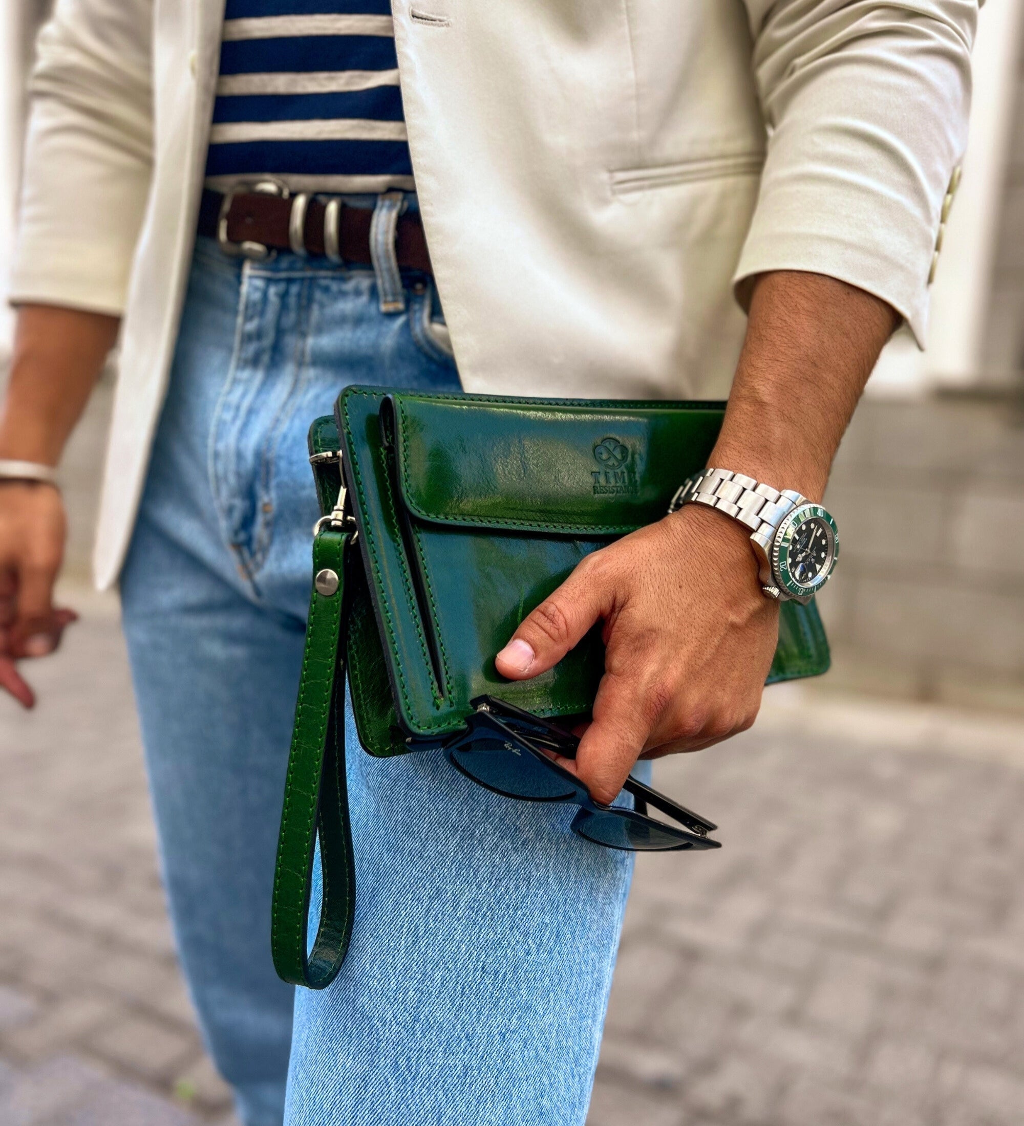 Clutchväska i läder – Decameron