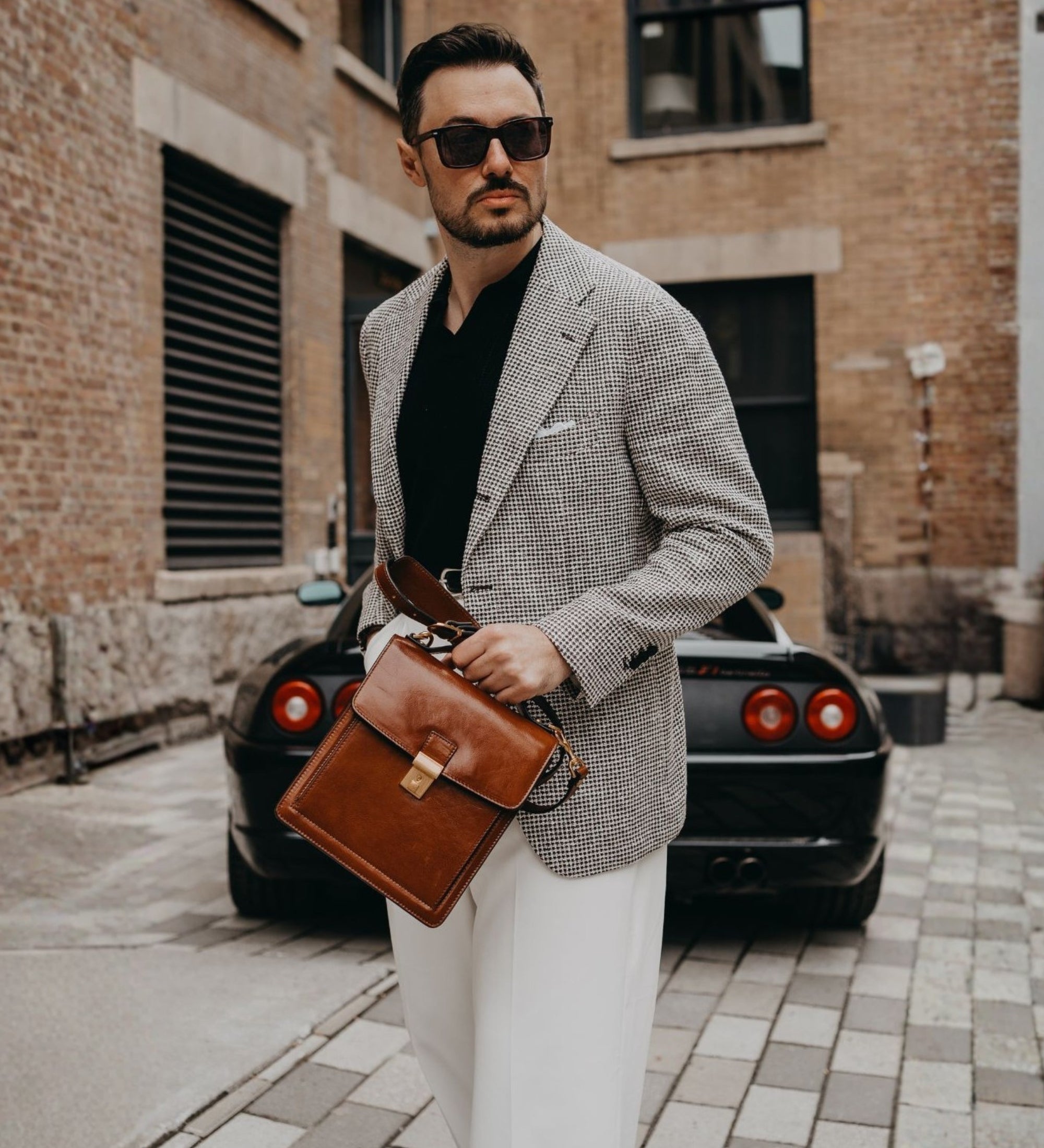 Liten portfölj i läder – Walden