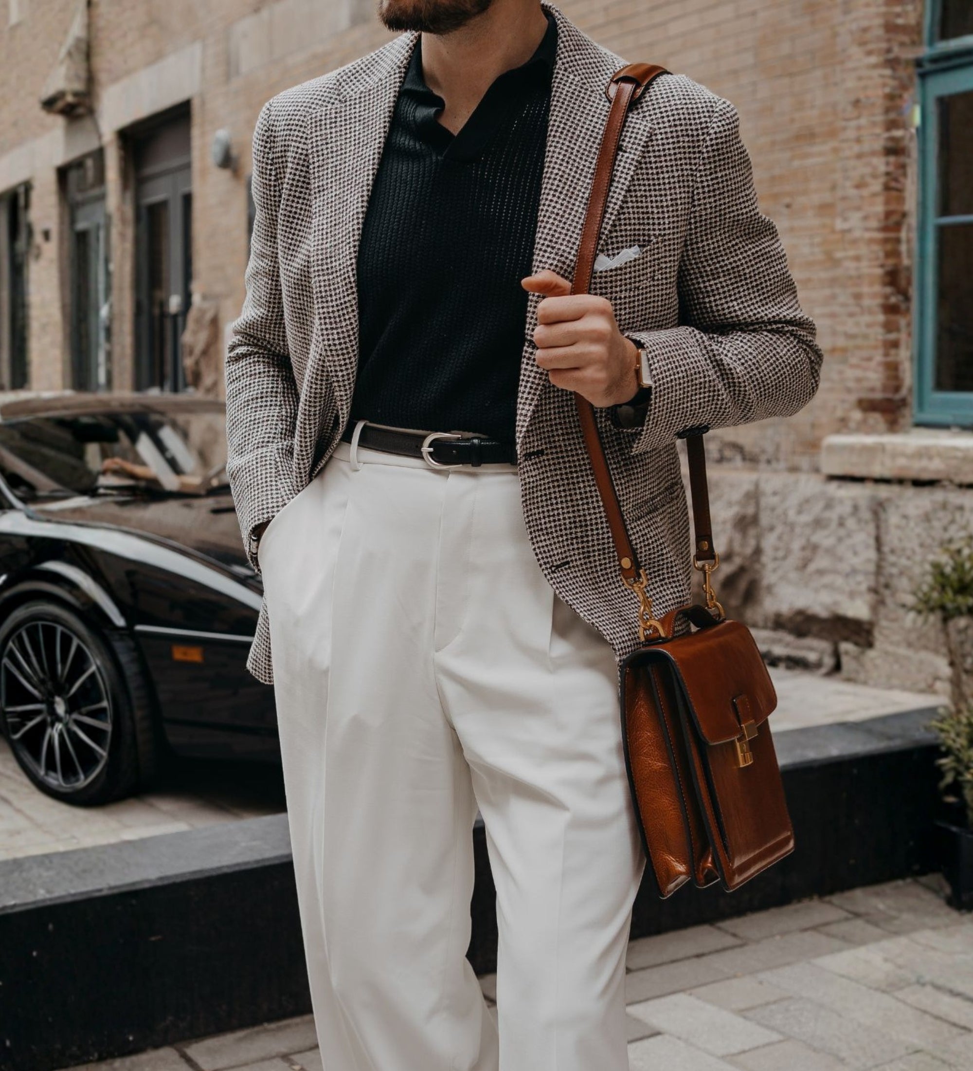 Liten portfölj i läder – Walden