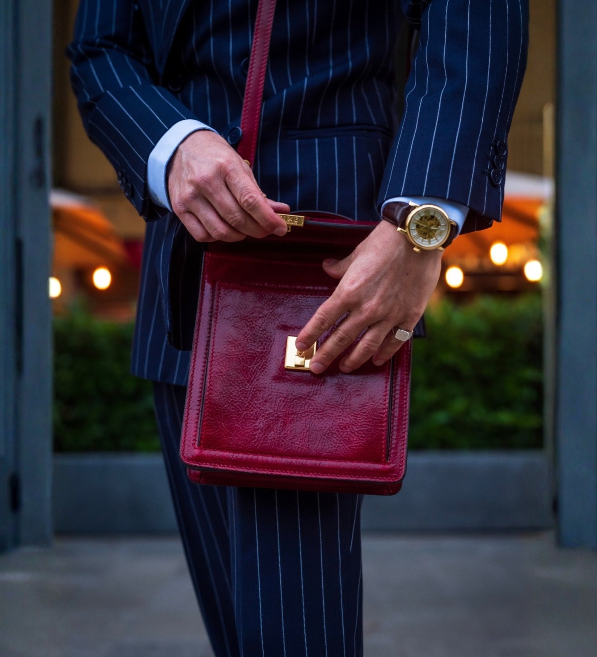 Liten portfölj i läder – Walden