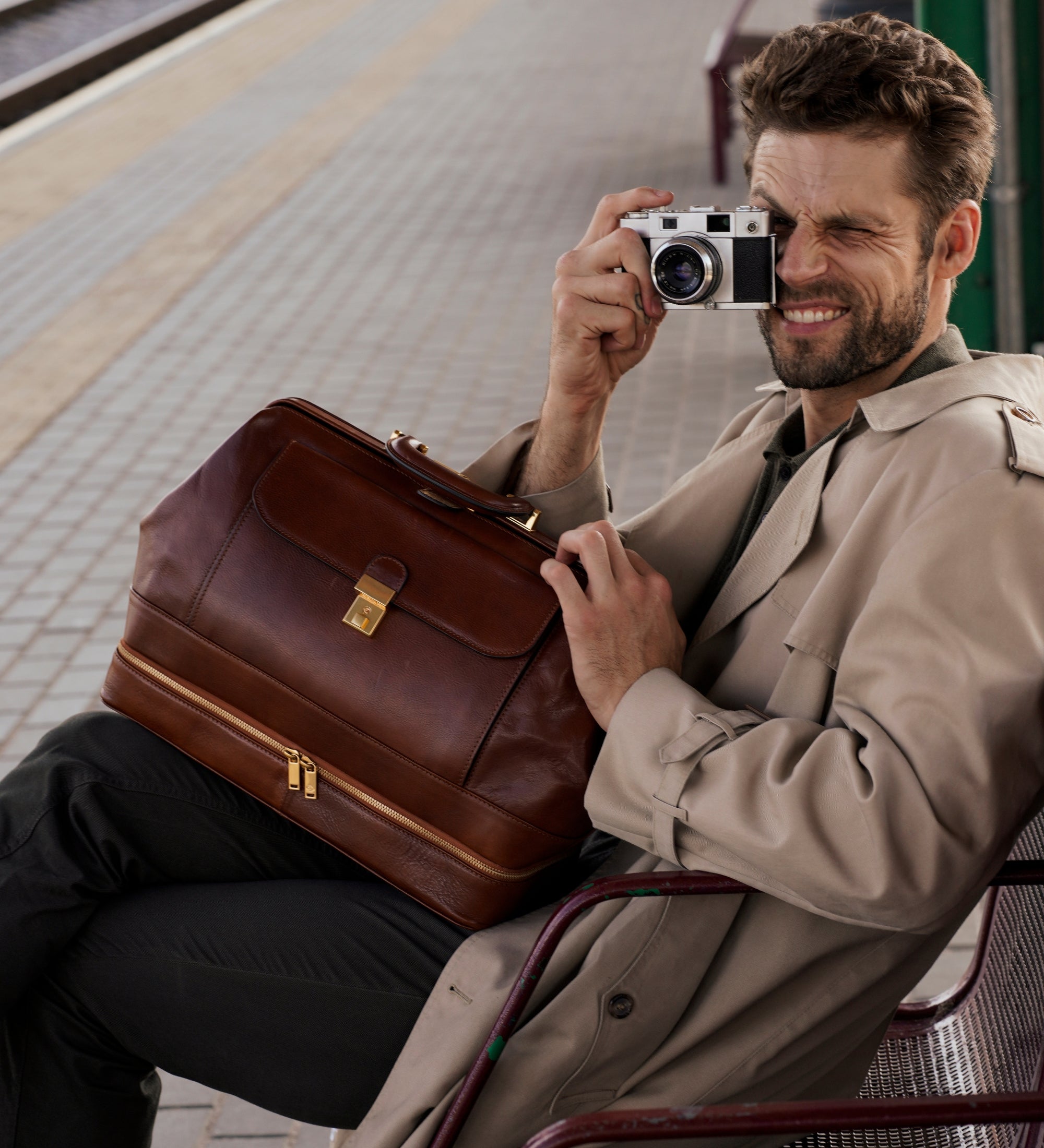 Stor doktorsväska av italienskt läder – The Master and Margarita