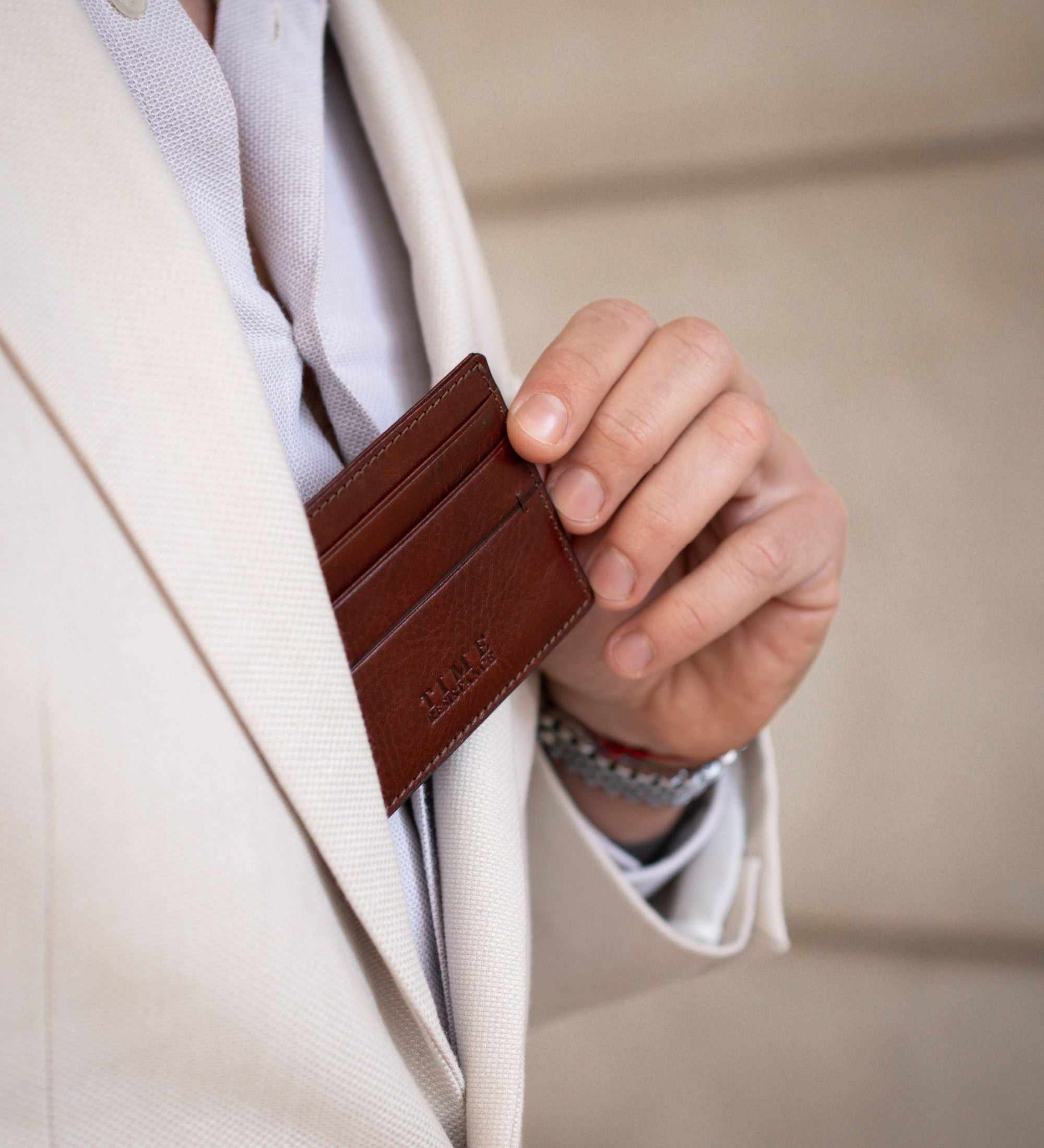 Kreditkortfodral visitkortfodral i läder– Fireflies