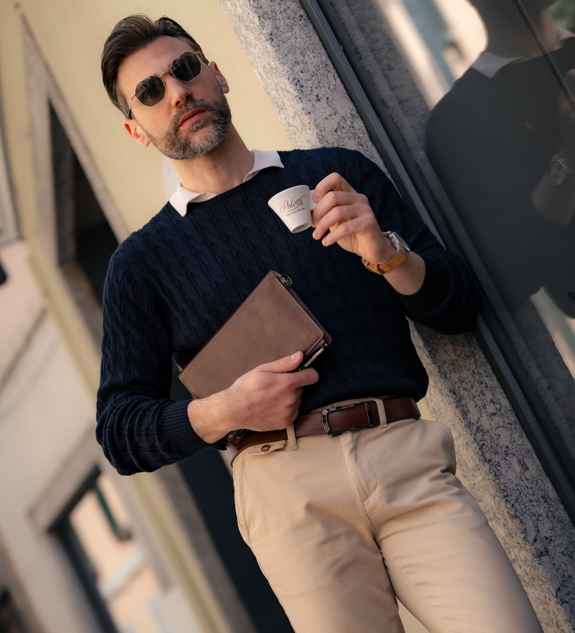 Anteckningsbok i läder, påfyllningsbar med A5 anteckningsblock – The Diary of a Nobody
