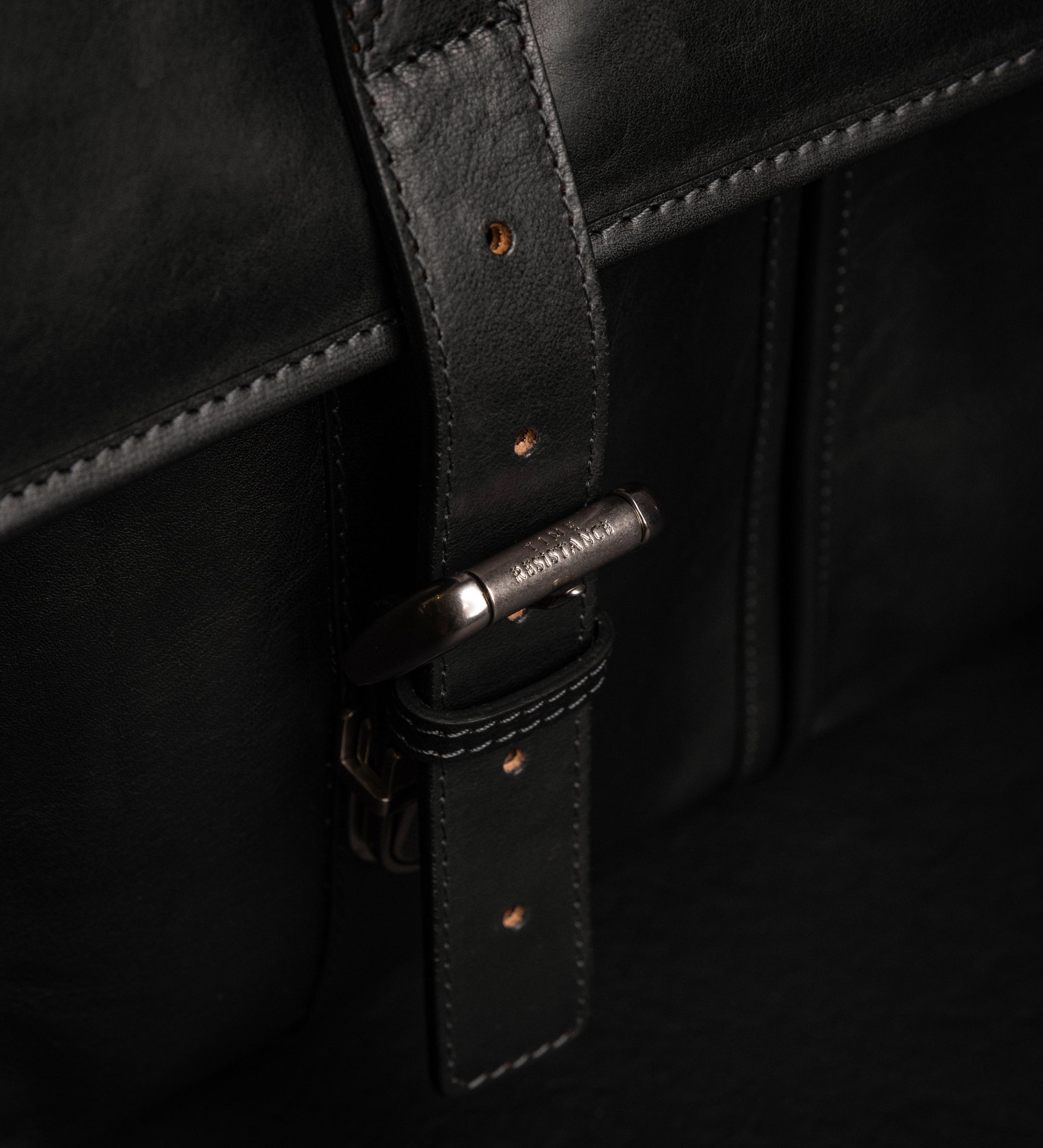 Portfölj i läder läderväska i satchel-stil – The Time Machine