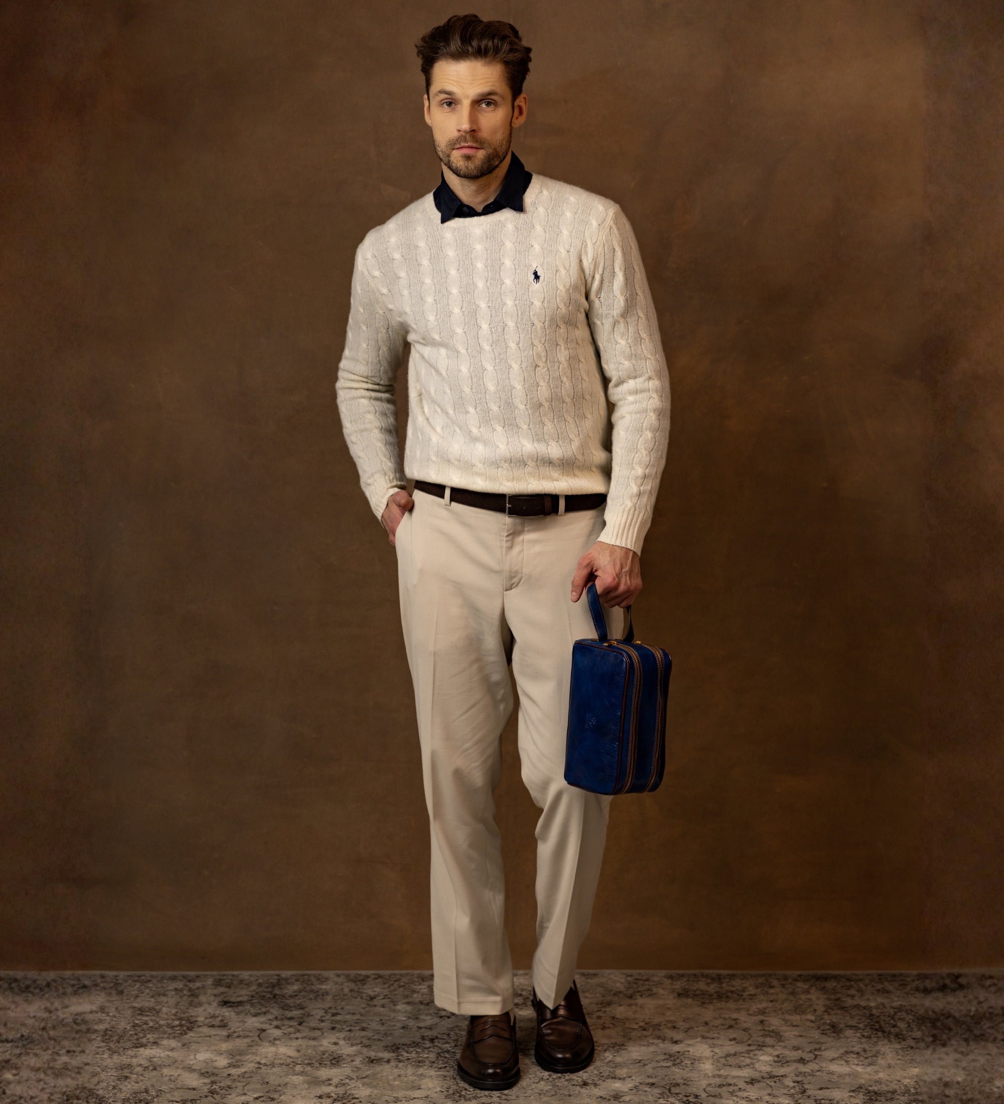 Sminkväska i läder necessär – All the Kings Men