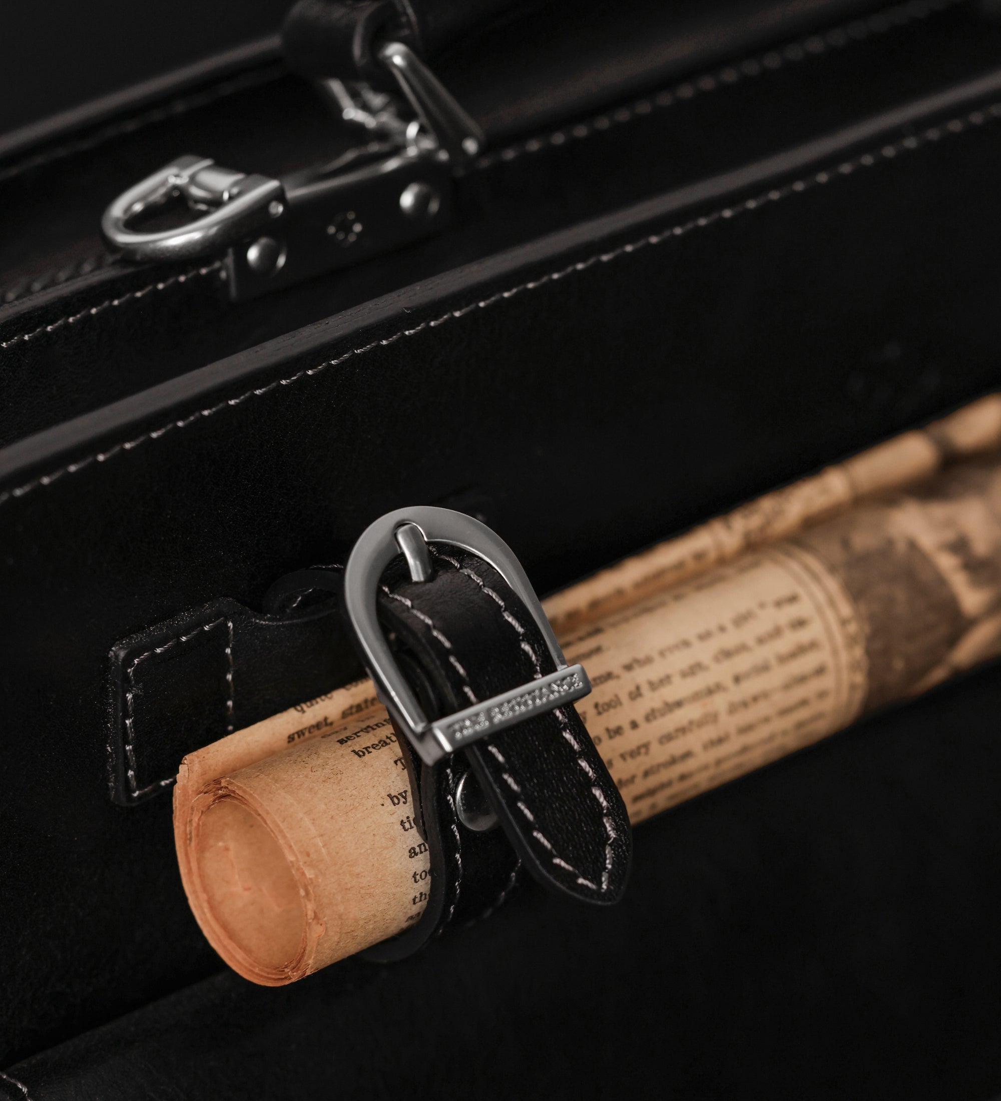 Läderväska i satchel-stil portfölj i läder – The Prophet