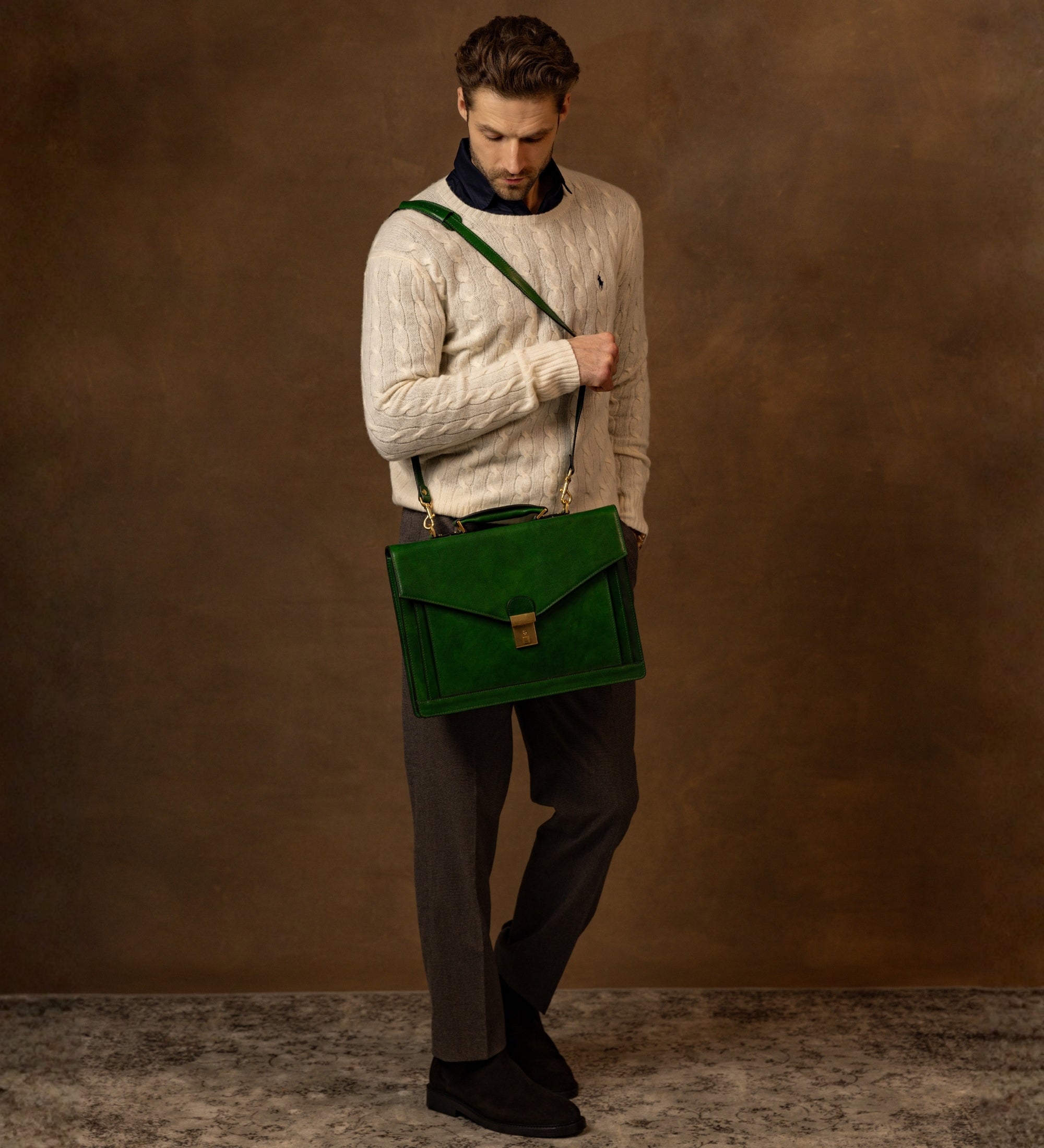 Portfölj i läder i klassisk design – The Magus