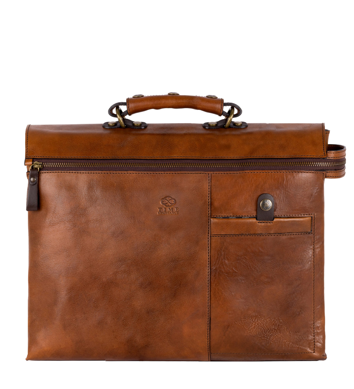Brun portfölj i läder laptopväska i läder – From Here To Eternity