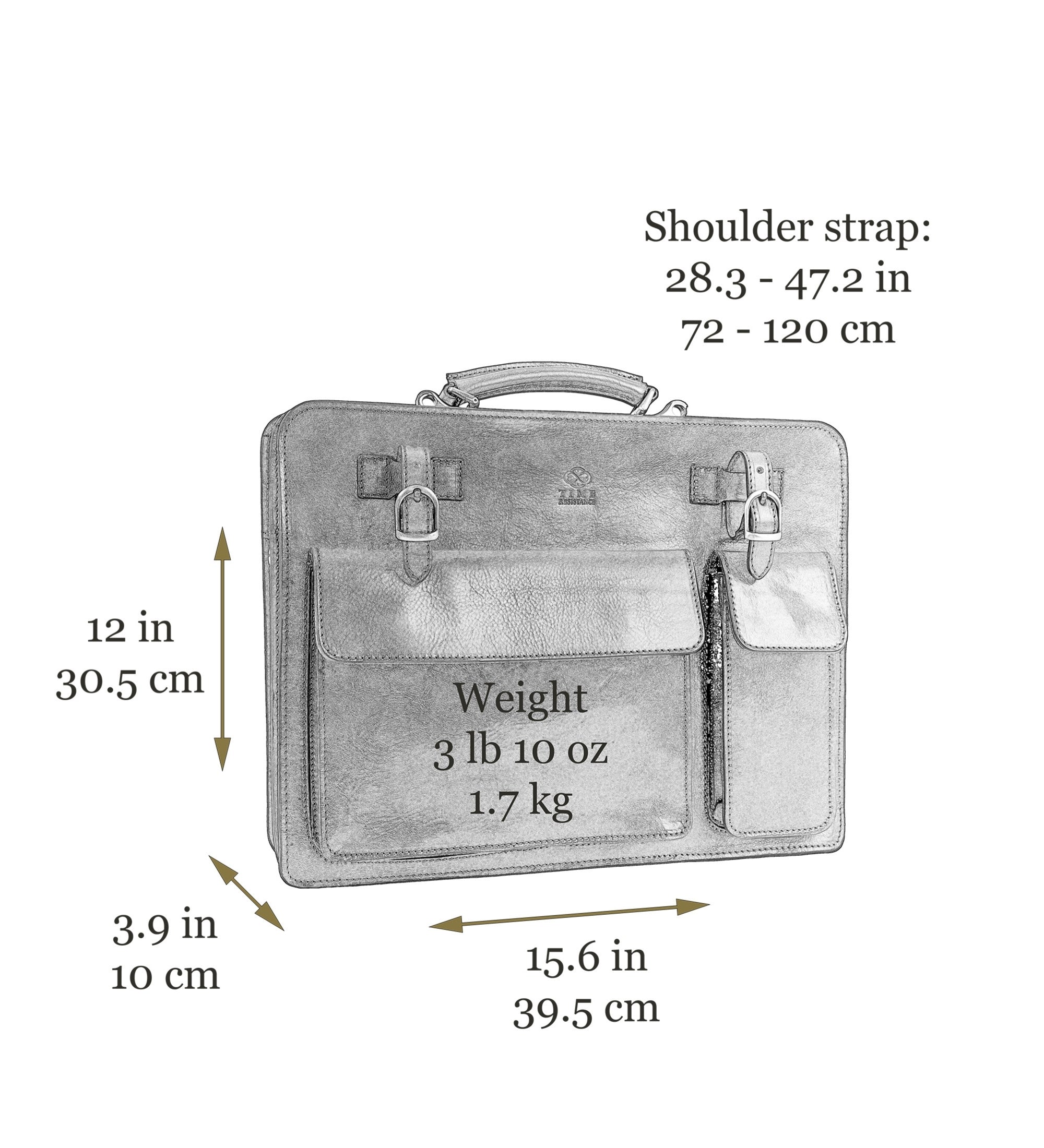 Läderväska i satchel-stil portfölj i läder – The Prophet