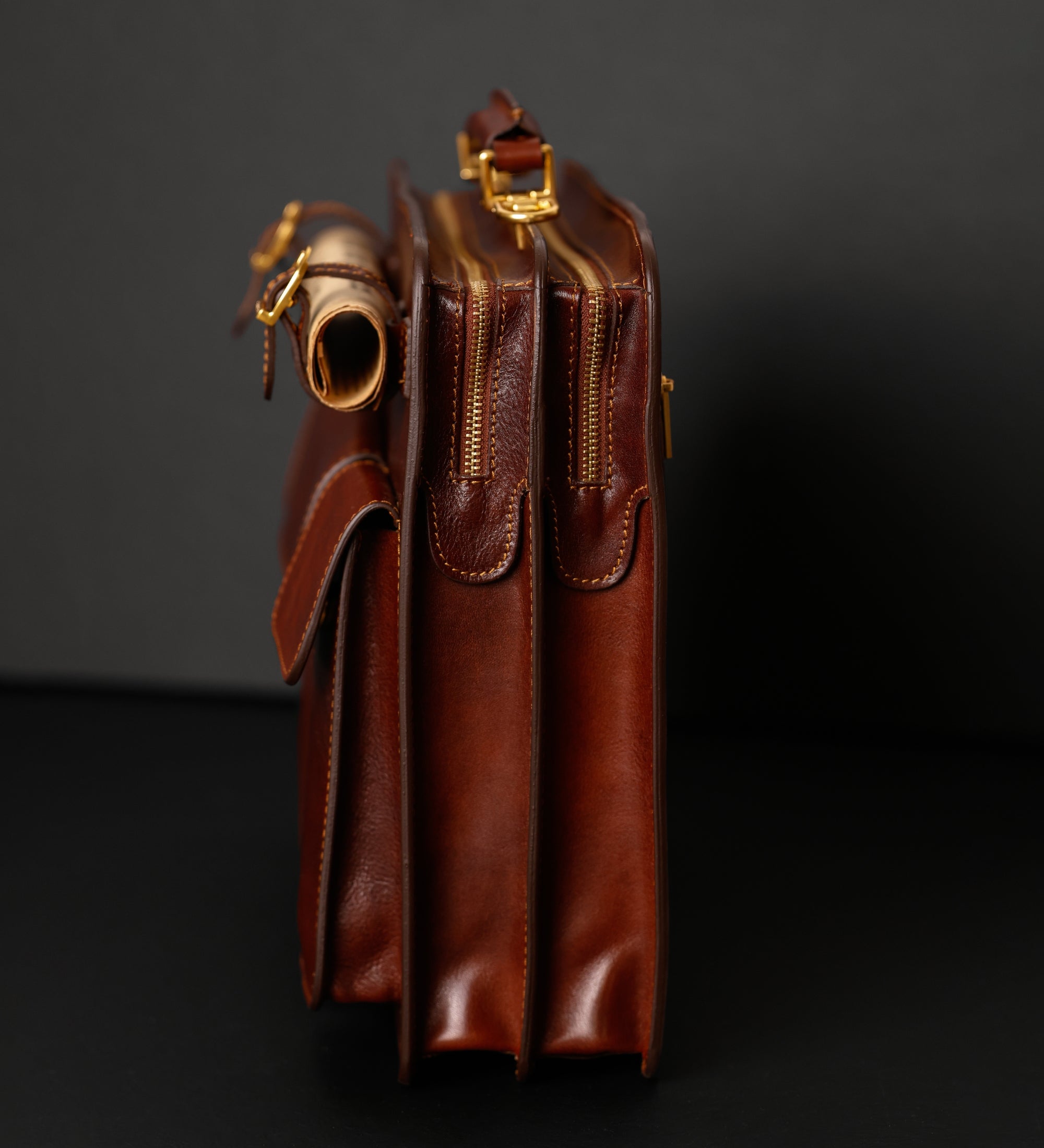 Läderväska i satchel-stil portfölj i läder – The Prophet