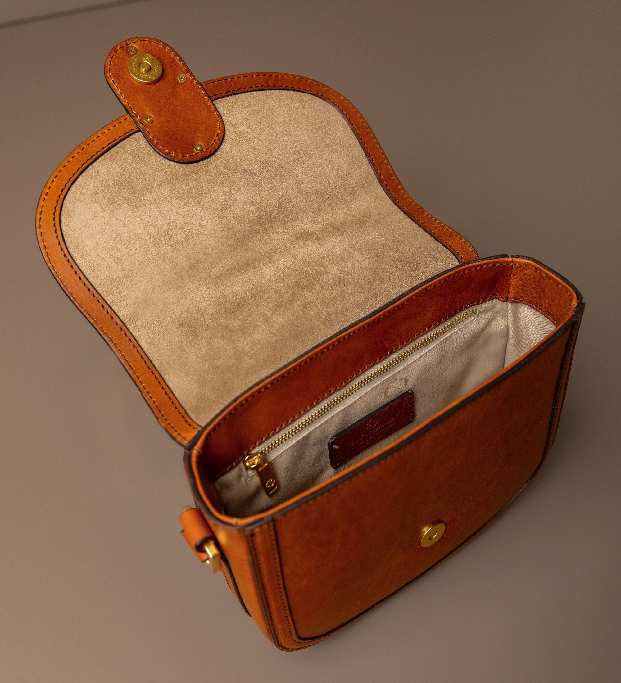 Saddle bag i läder crossbodyväska i läder för dam - Villette