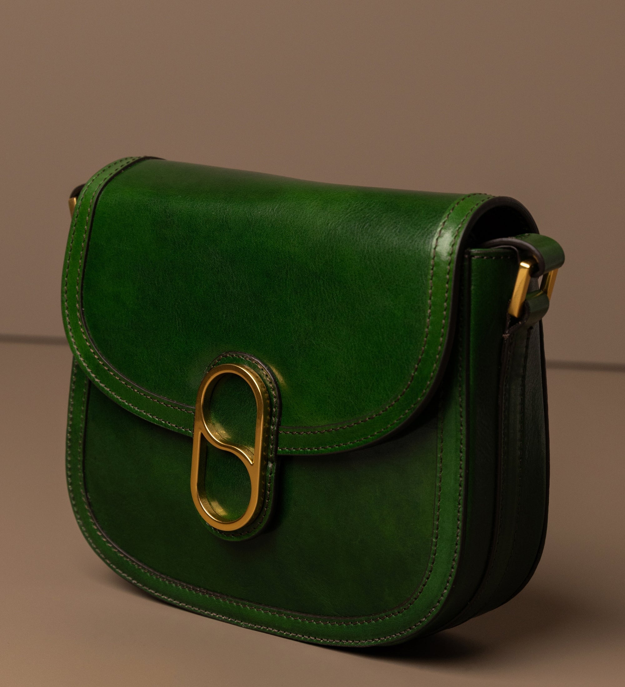 Saddle bag i läder crossbodyväska i läder för dam - Villette