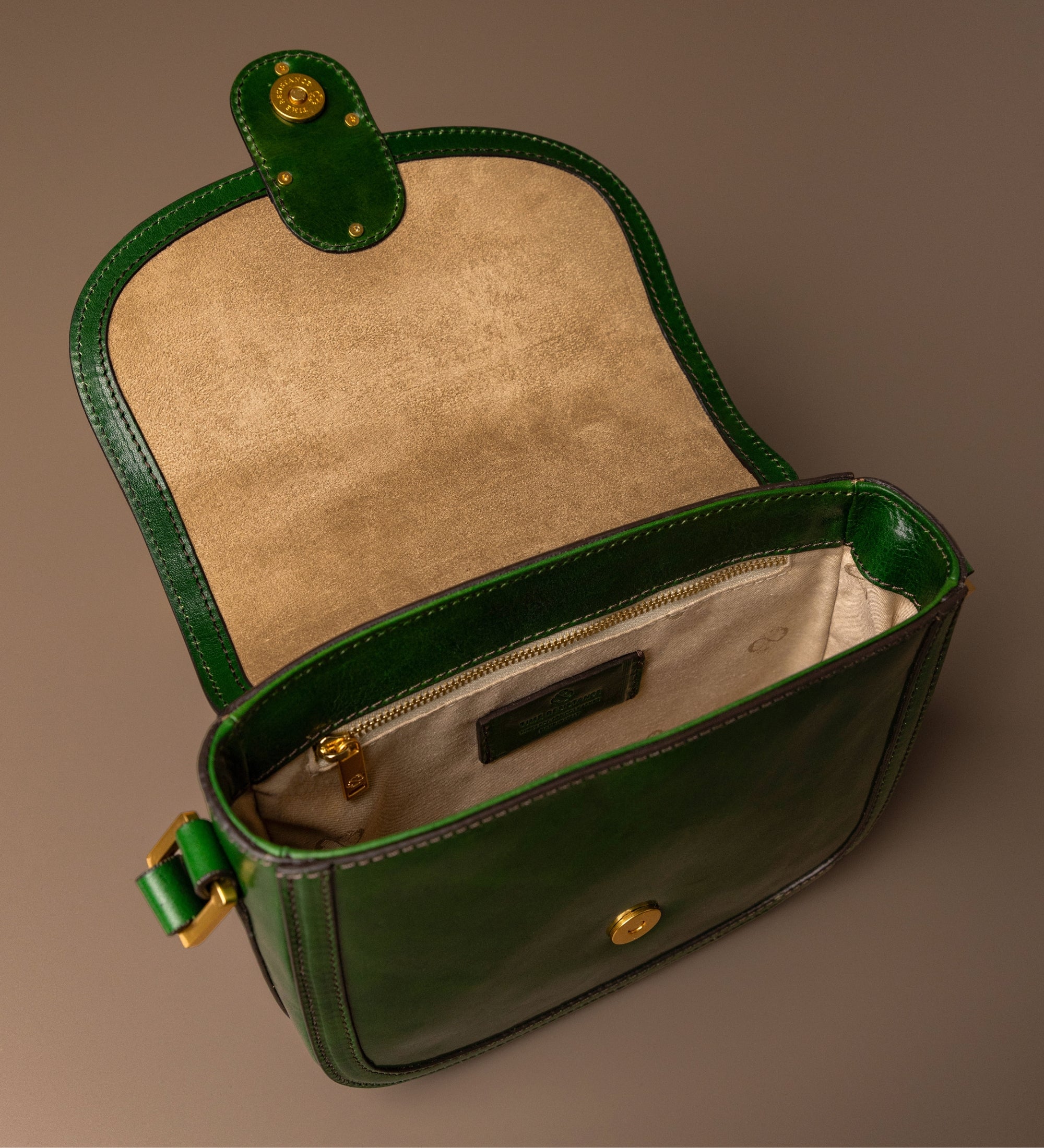 Saddle bag i läder crossbodyväska i läder för dam - Villette