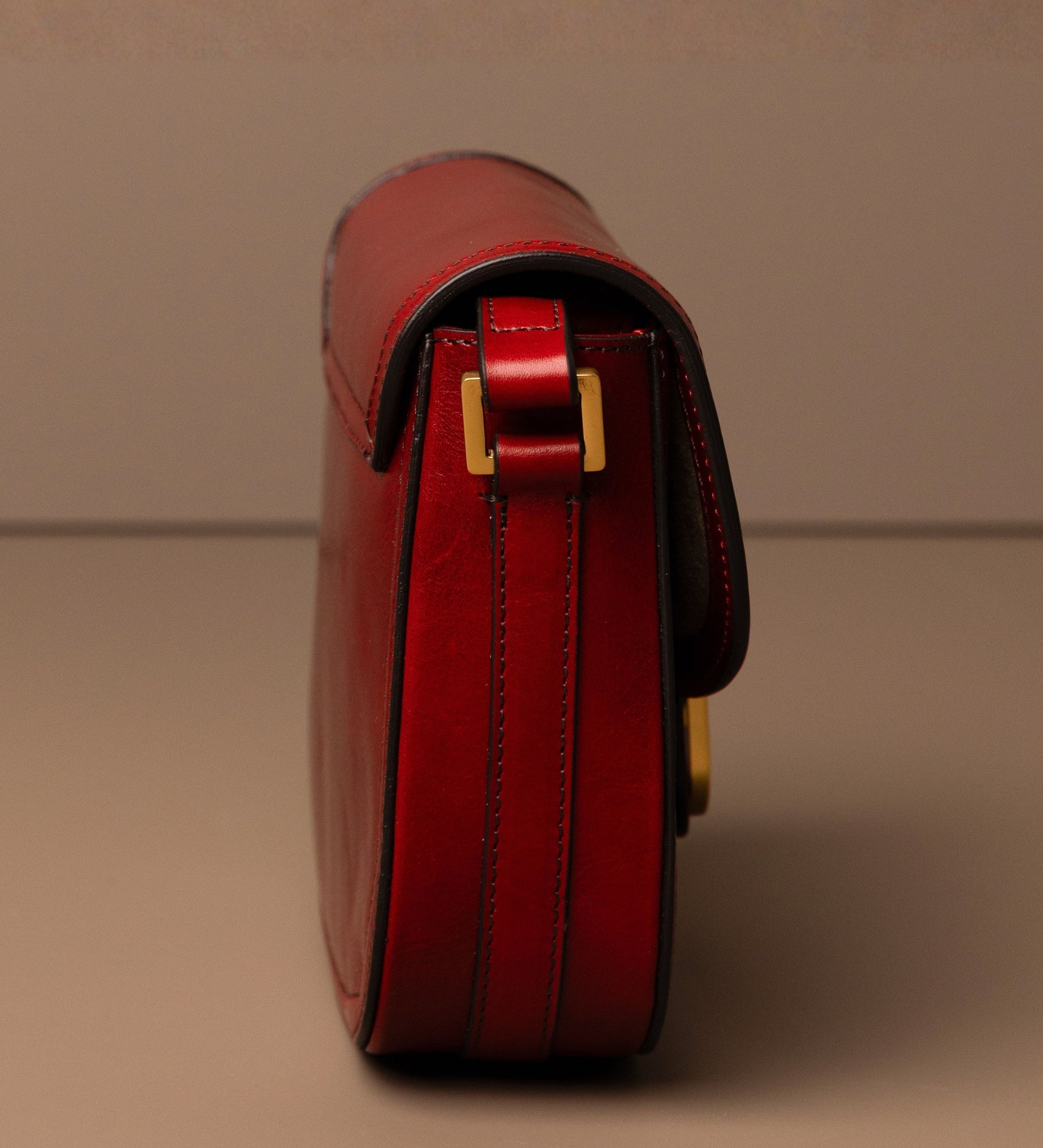 Saddle bag i läder crossbodyväska i läder för dam - Villette