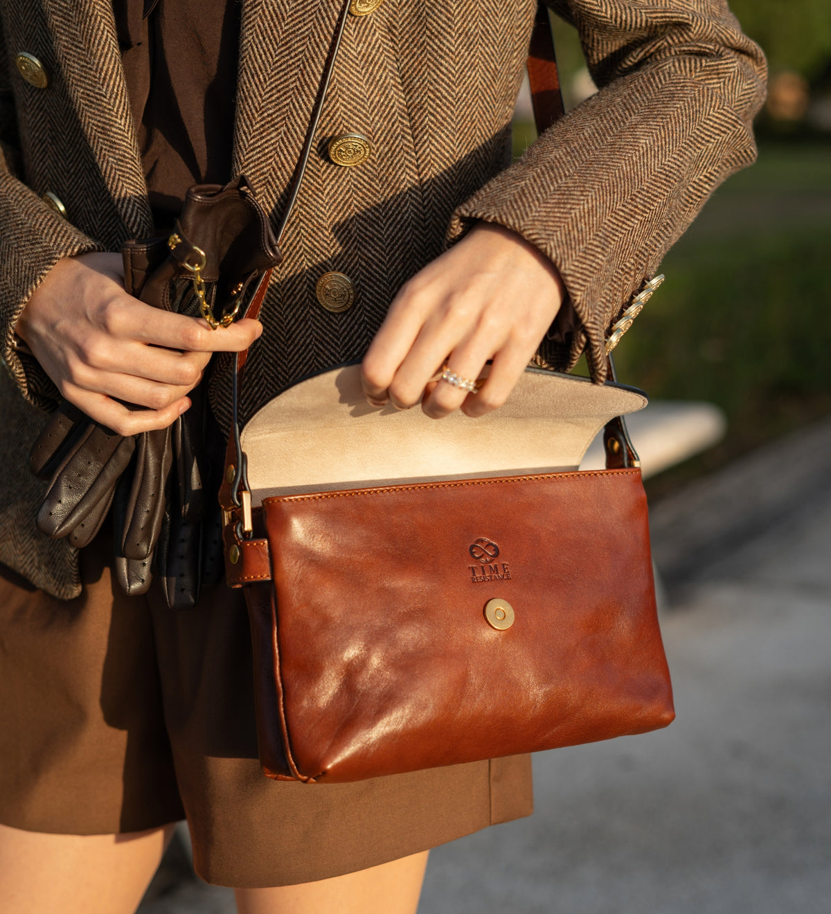 Crossbodyväska i läder för dam –Sophie’s Choice