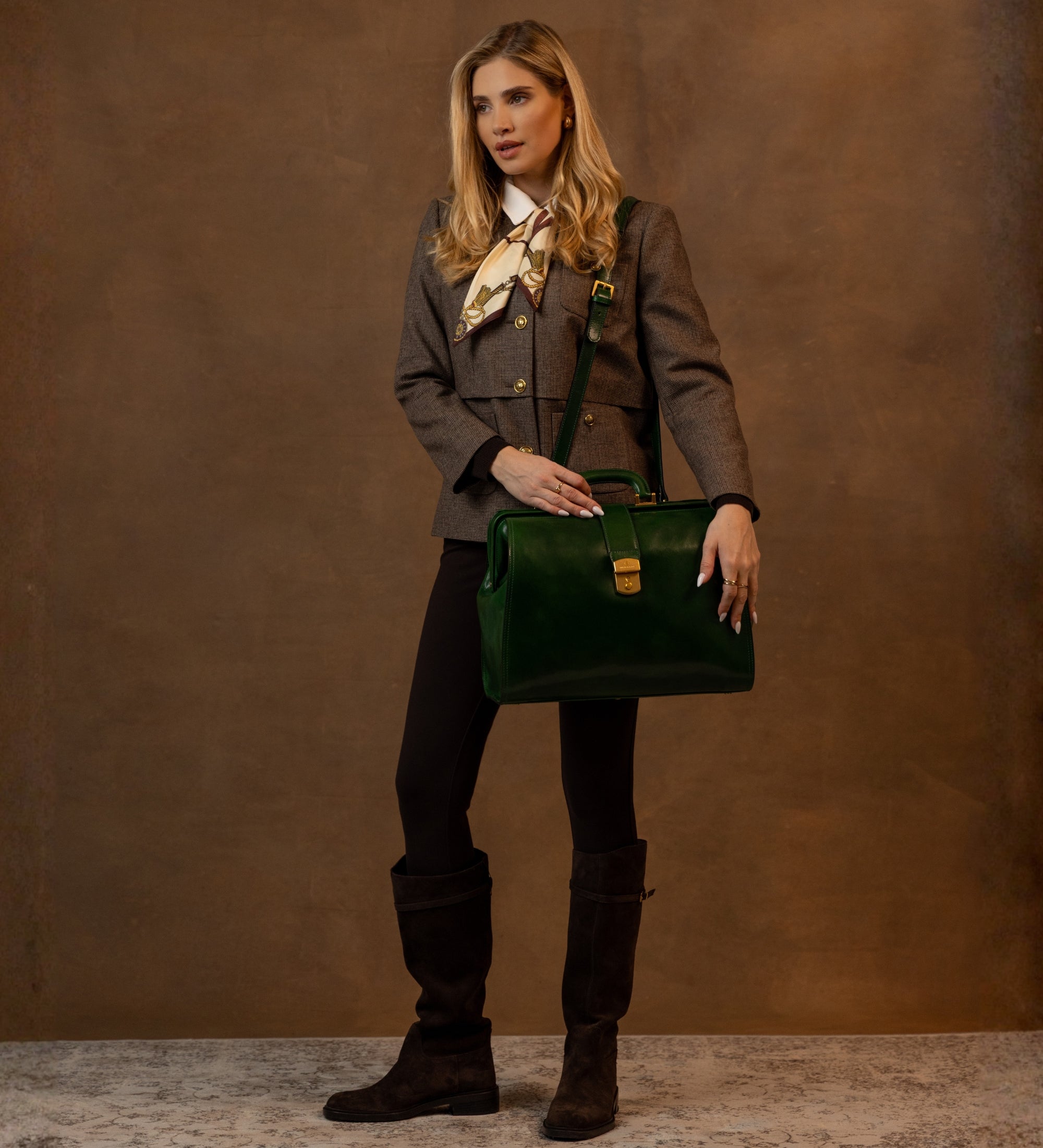 Stor doktorväska i läder för dam - Mrs Dalloway