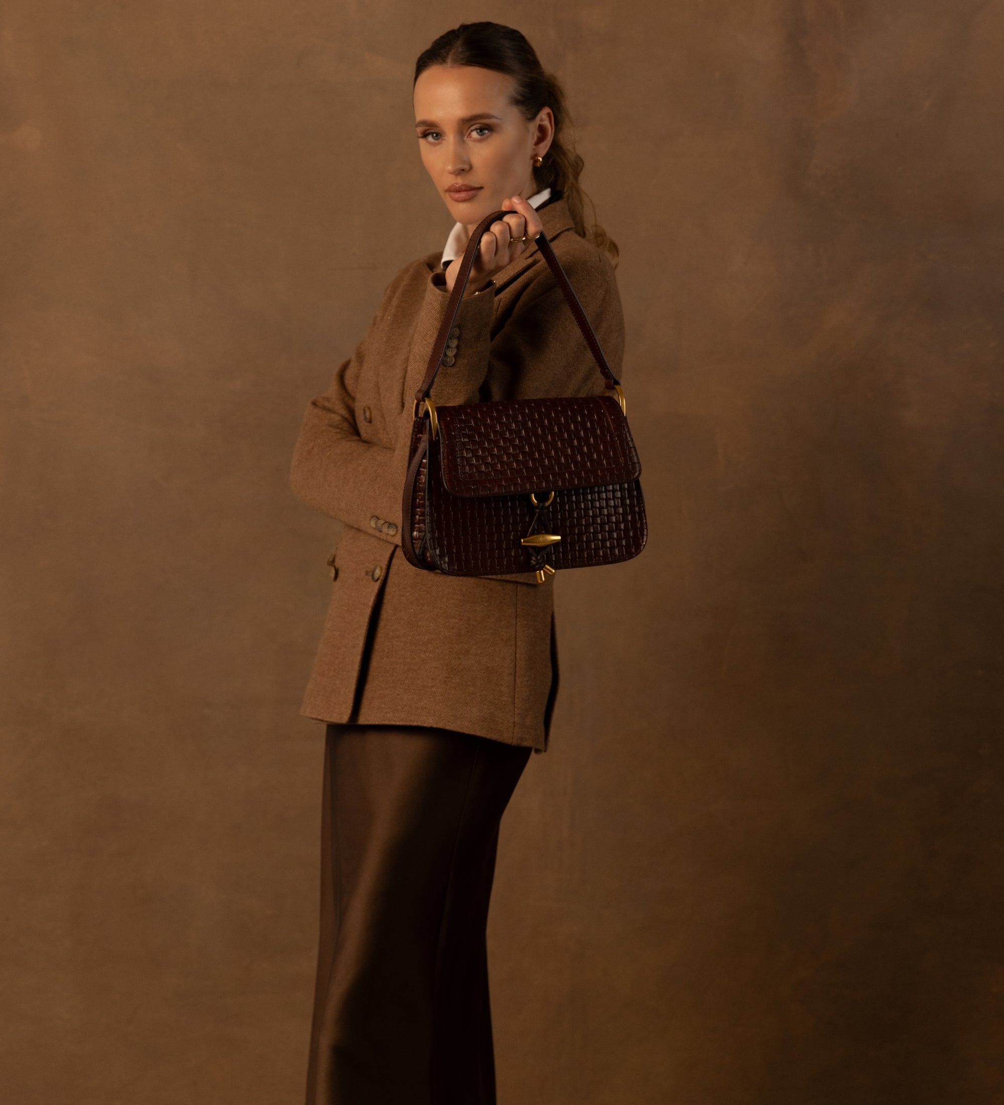 Läderväska med lock för dam - Possession