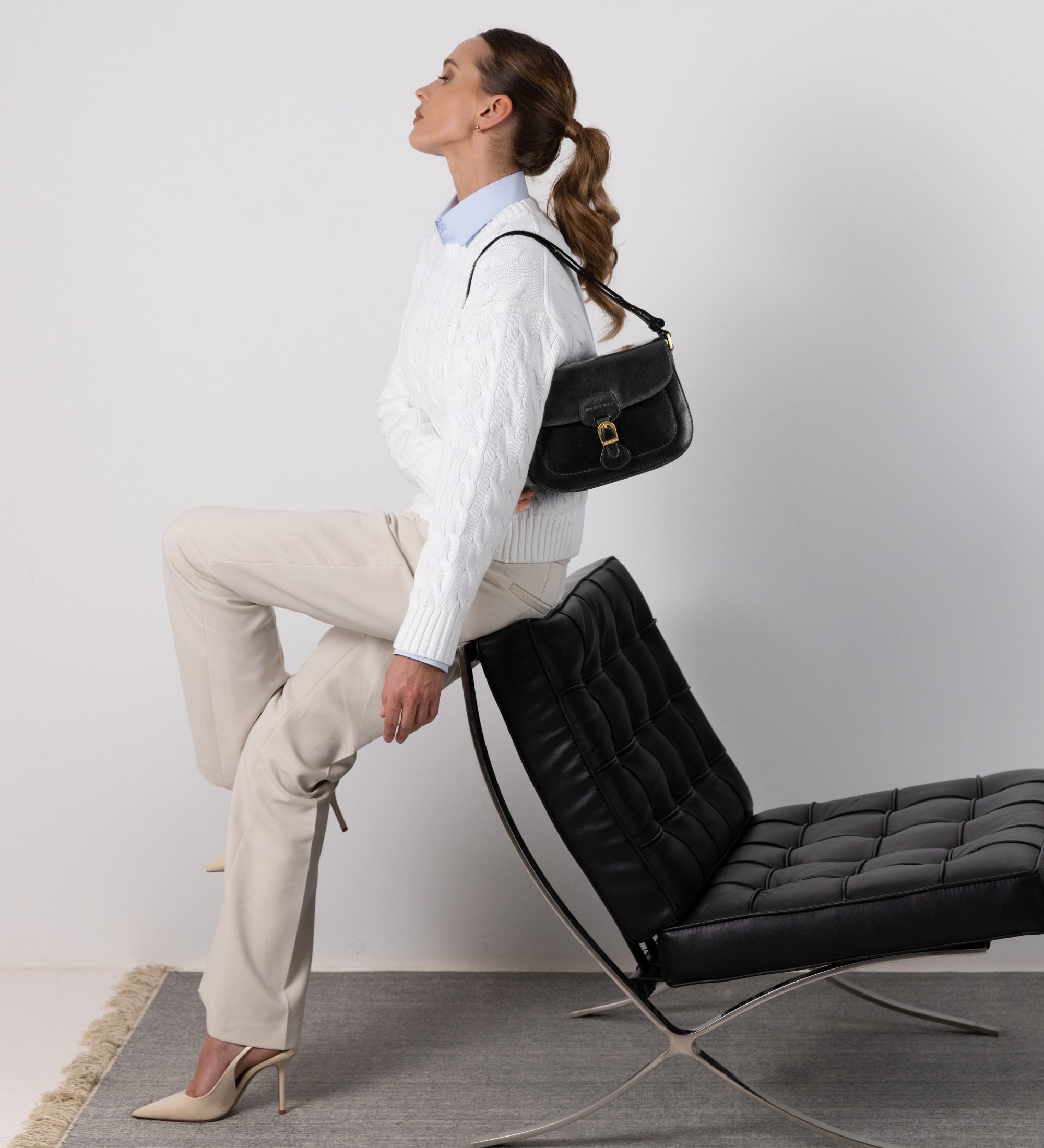 Saddle bag i läder för dam - Romola