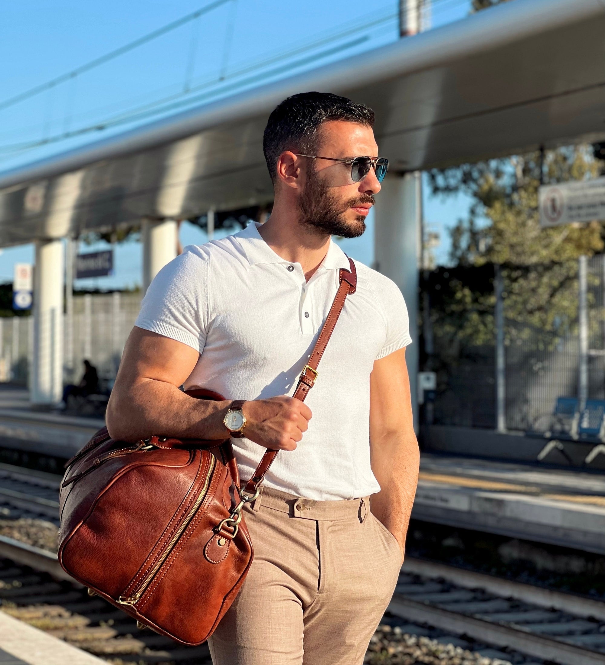 Duffelväska i läder, weekendbag i läder – Song of Solomon