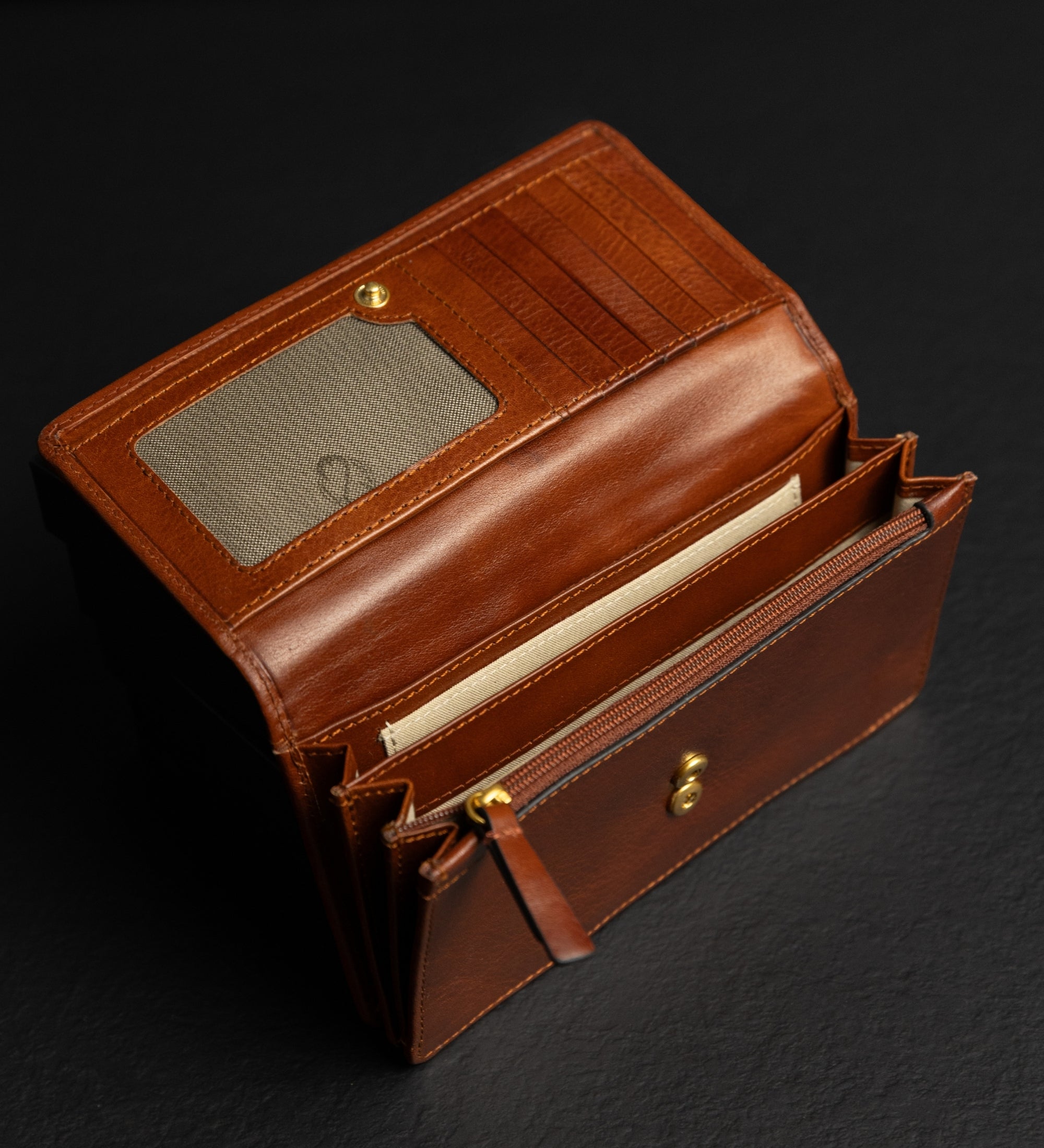 Dam Läder Continental Plånbok - Charade