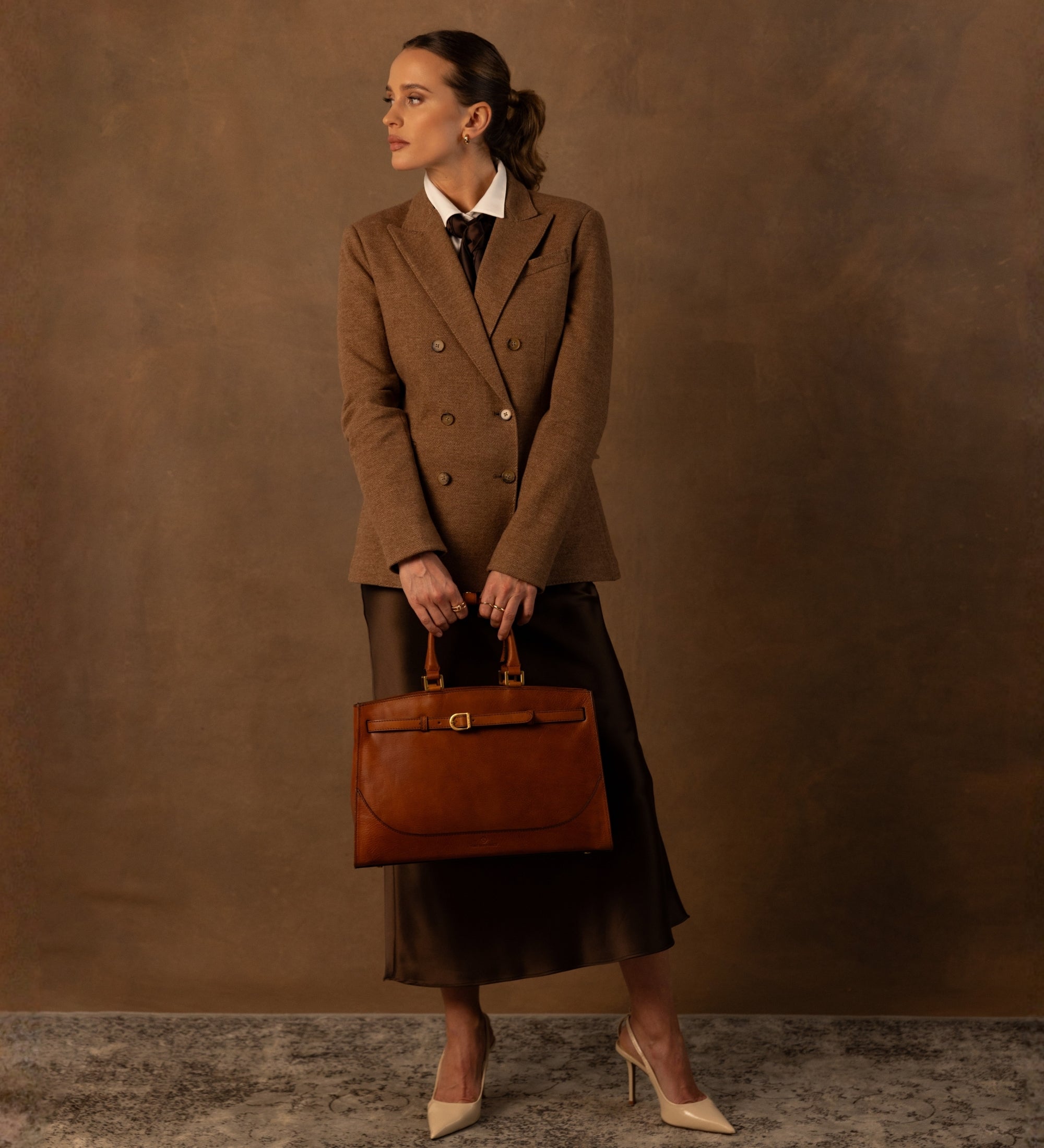 Handväska i läder för dam - Shirley