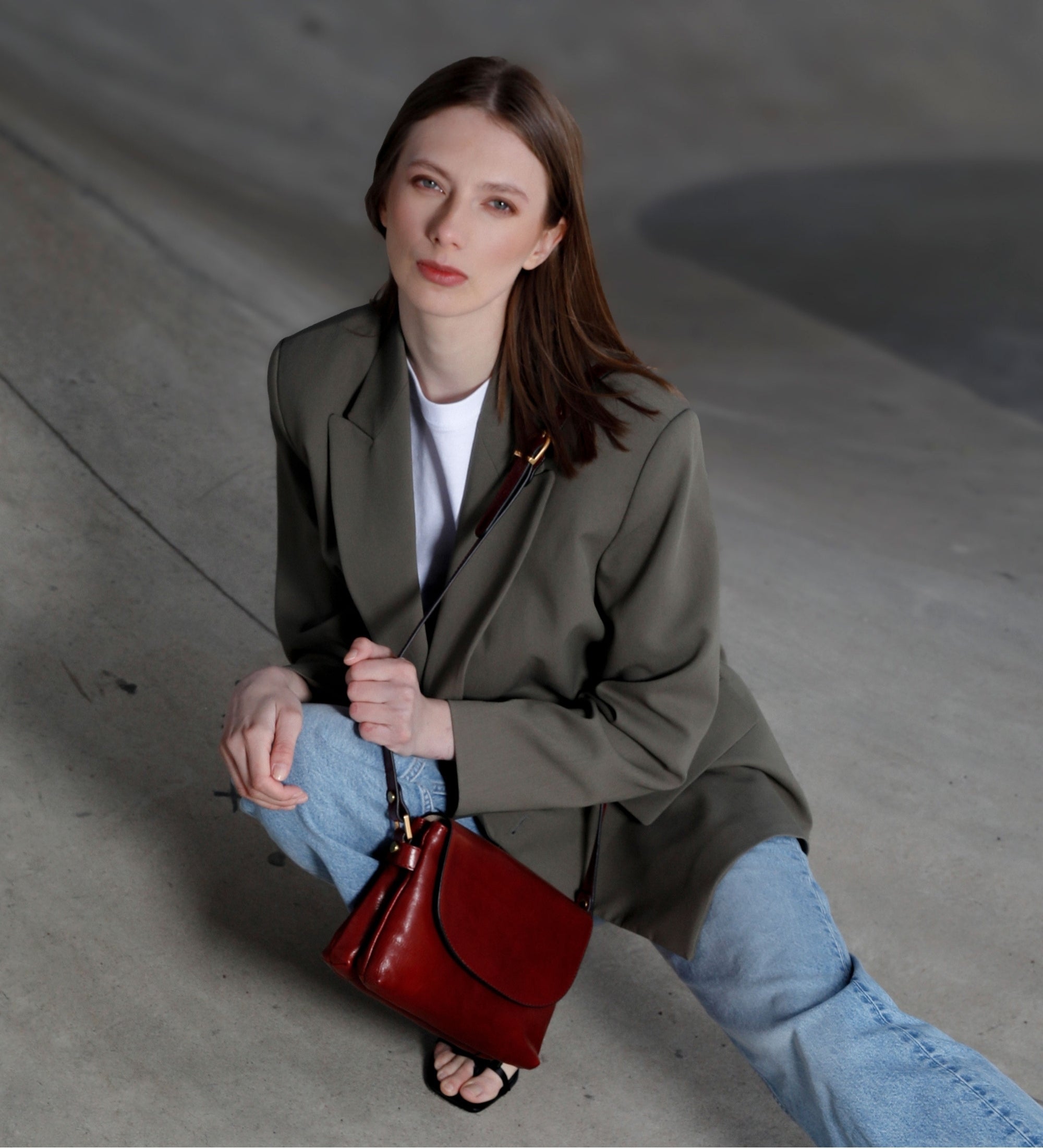 Crossbodyväska i läder för dam –Sophie’s Choice