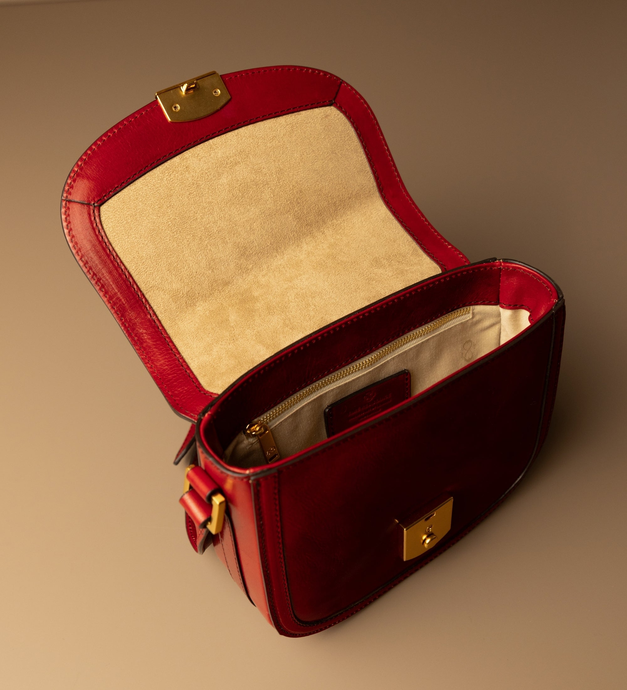 Saddle bag i läder för dam - Secrets