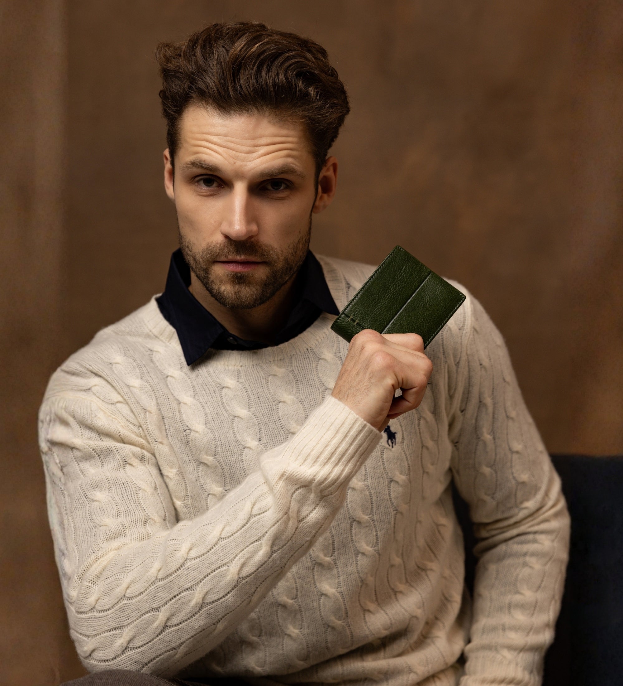 Dubbelvikt plånbok i läder – Poetic Justice