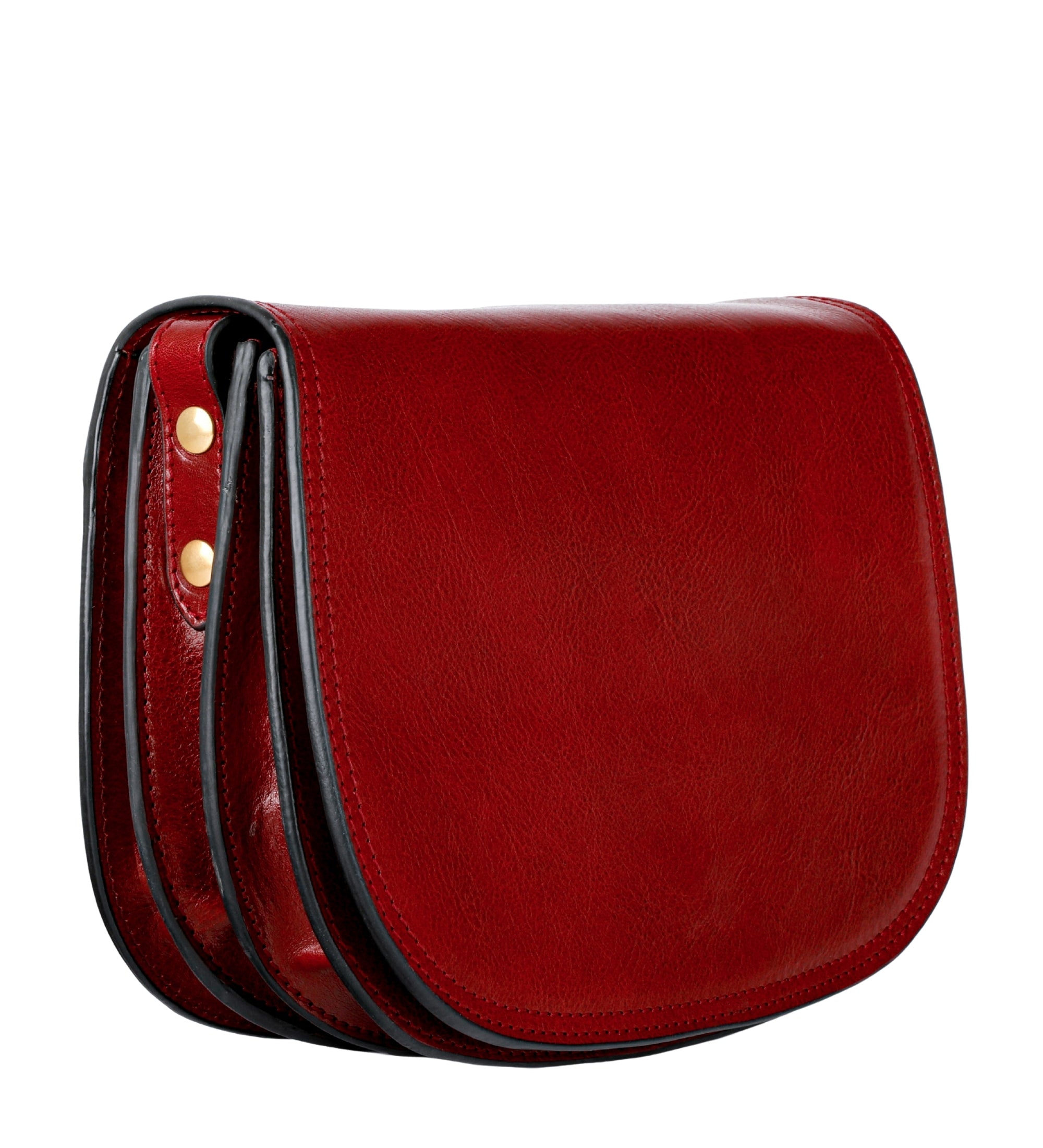Saddle bag i läder crossbodyväska i läder för dam – Moonfleet
