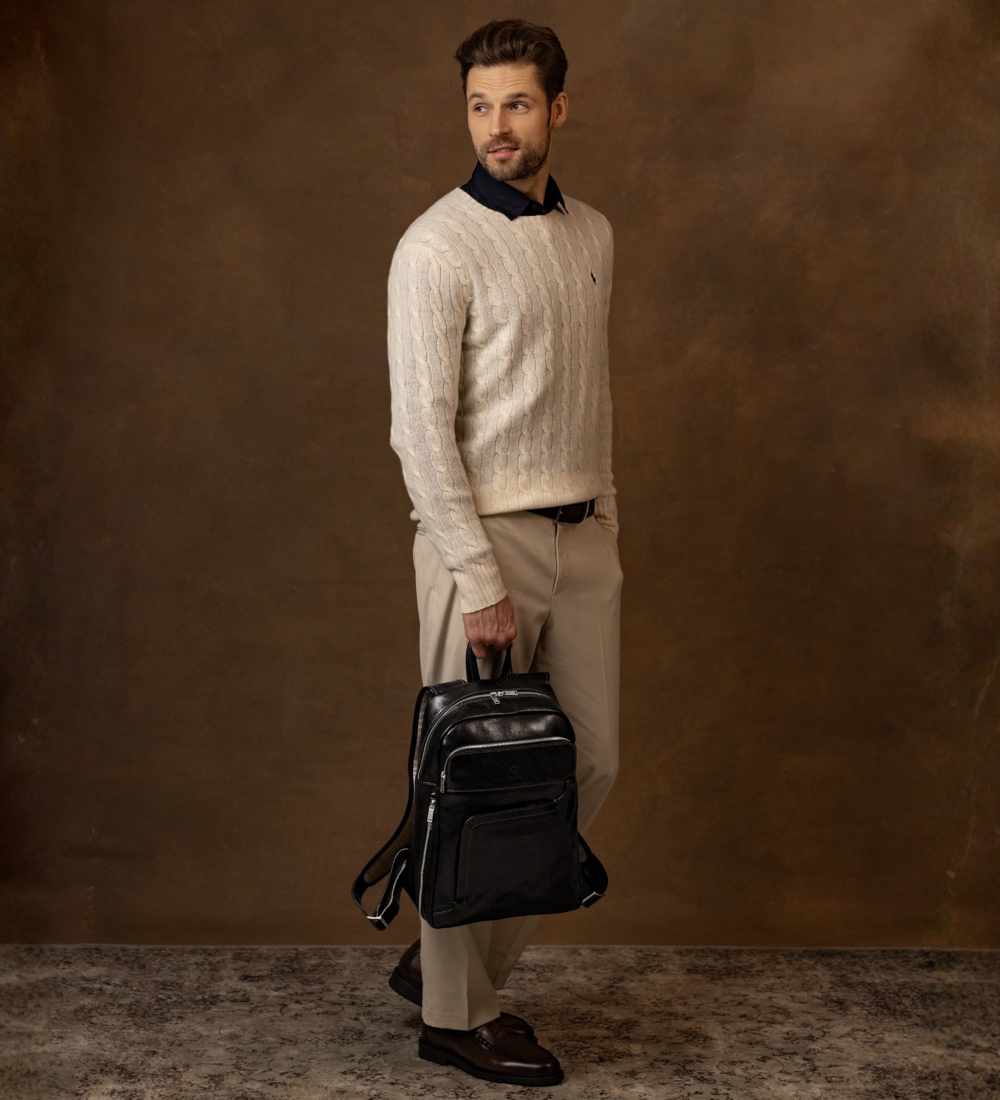 Stor ryggsäck i läder – L.A. Konfidentiellt (L.A. Confidential)