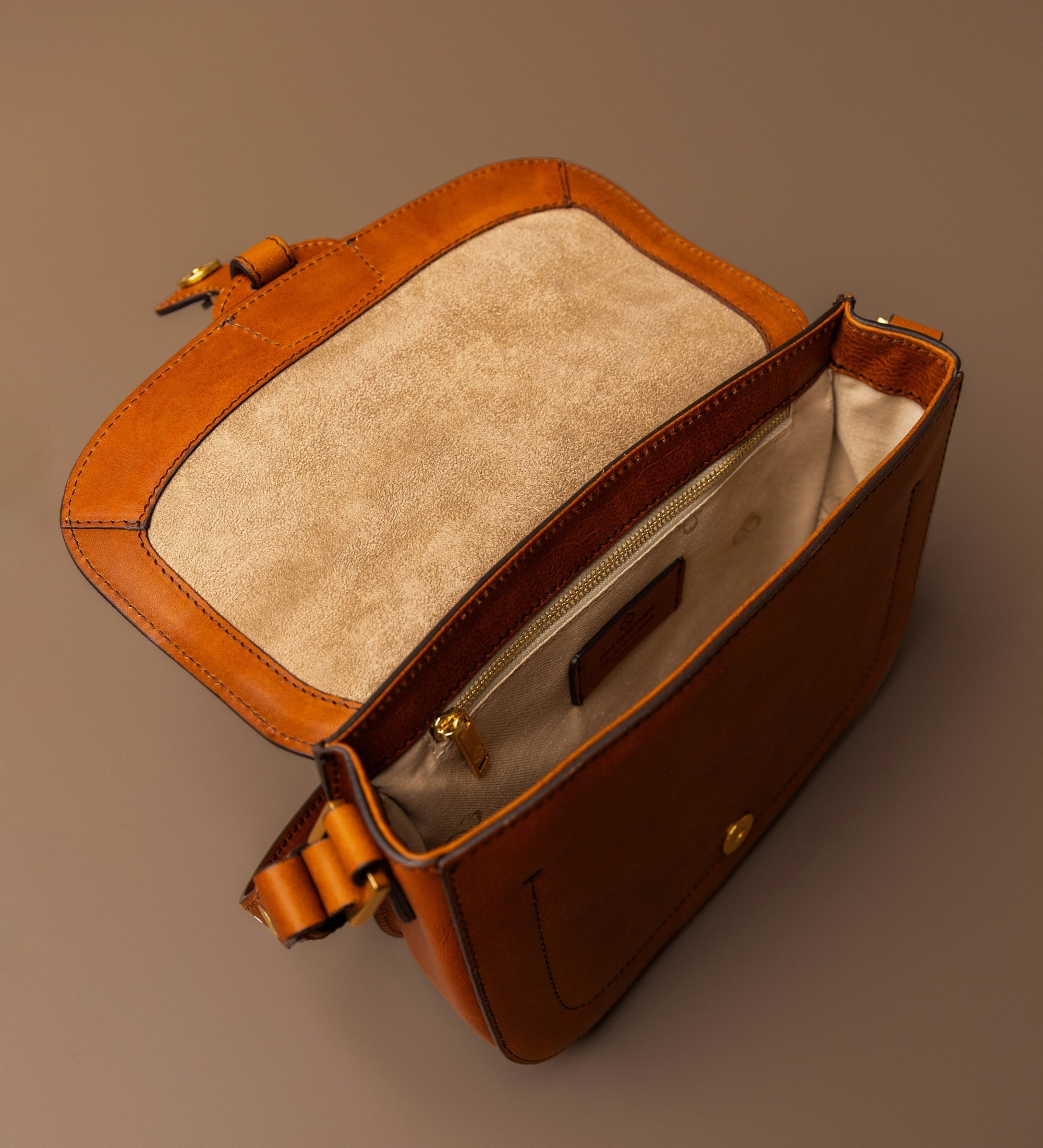 Saddle bag i läder för dam - Romola