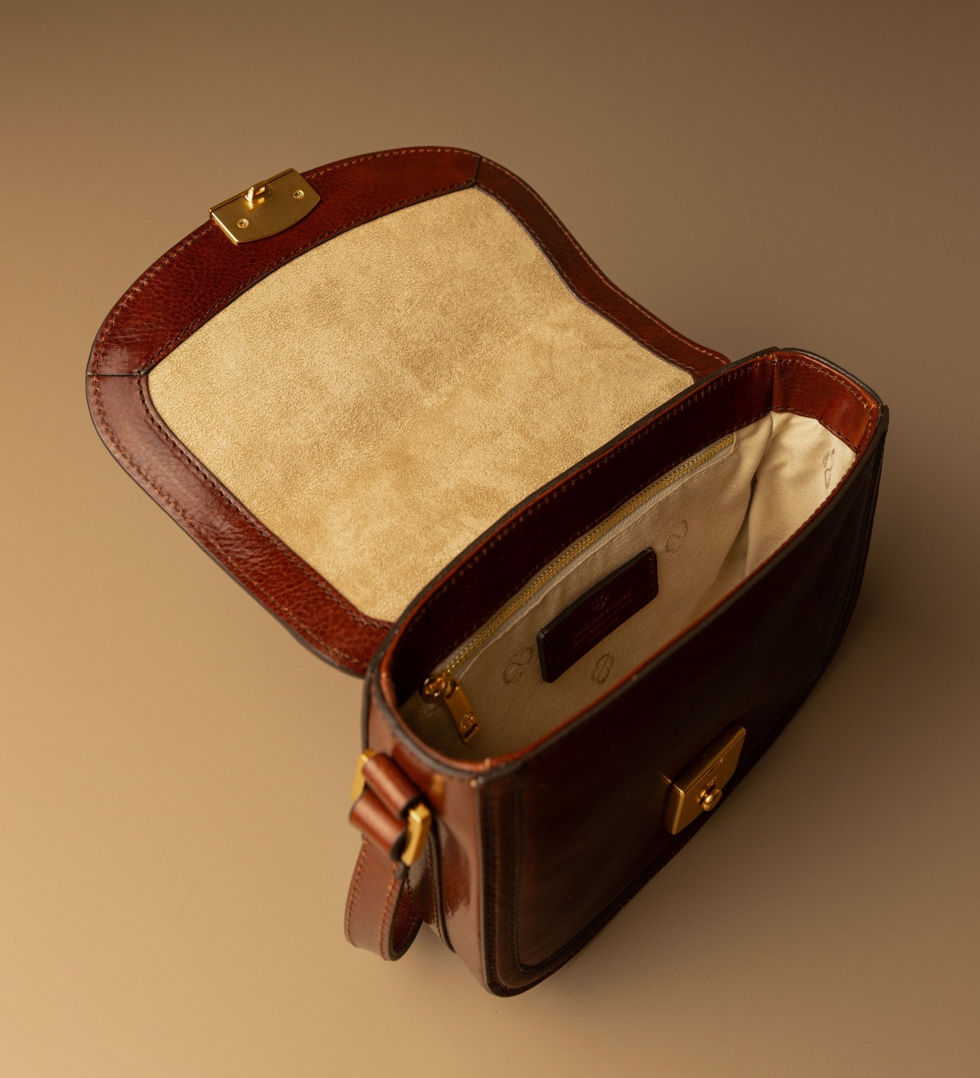 Saddle bag i läder för dam - Secrets