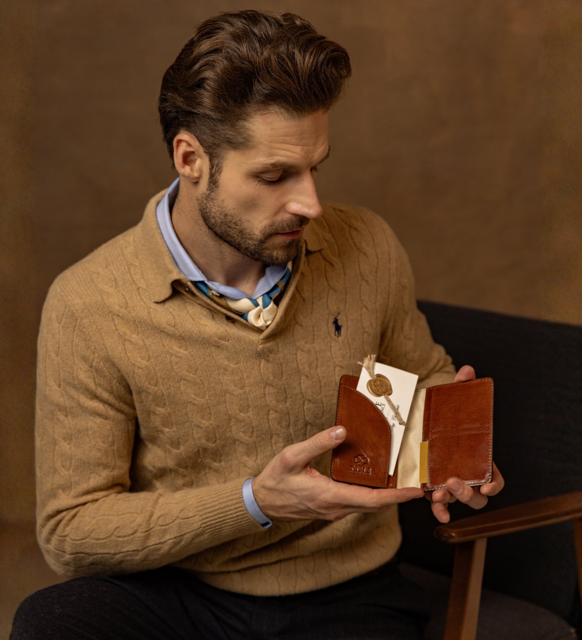 Litet passfodral i läder – Gulliver’s Travels