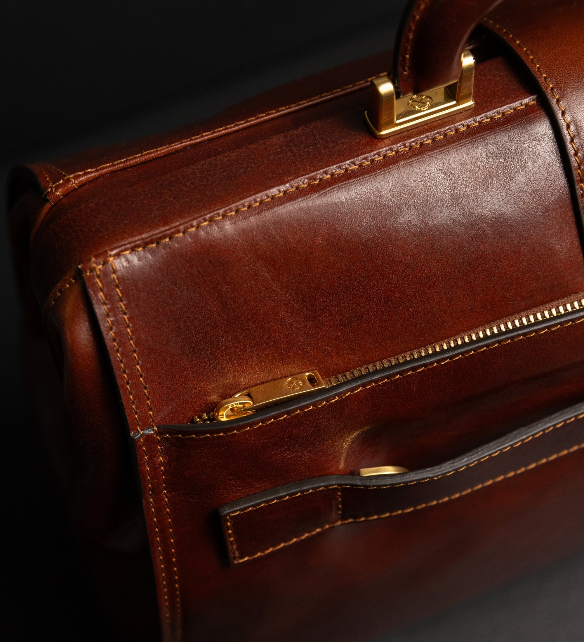 Stor doktorväska i läder för dam - Mrs Dalloway