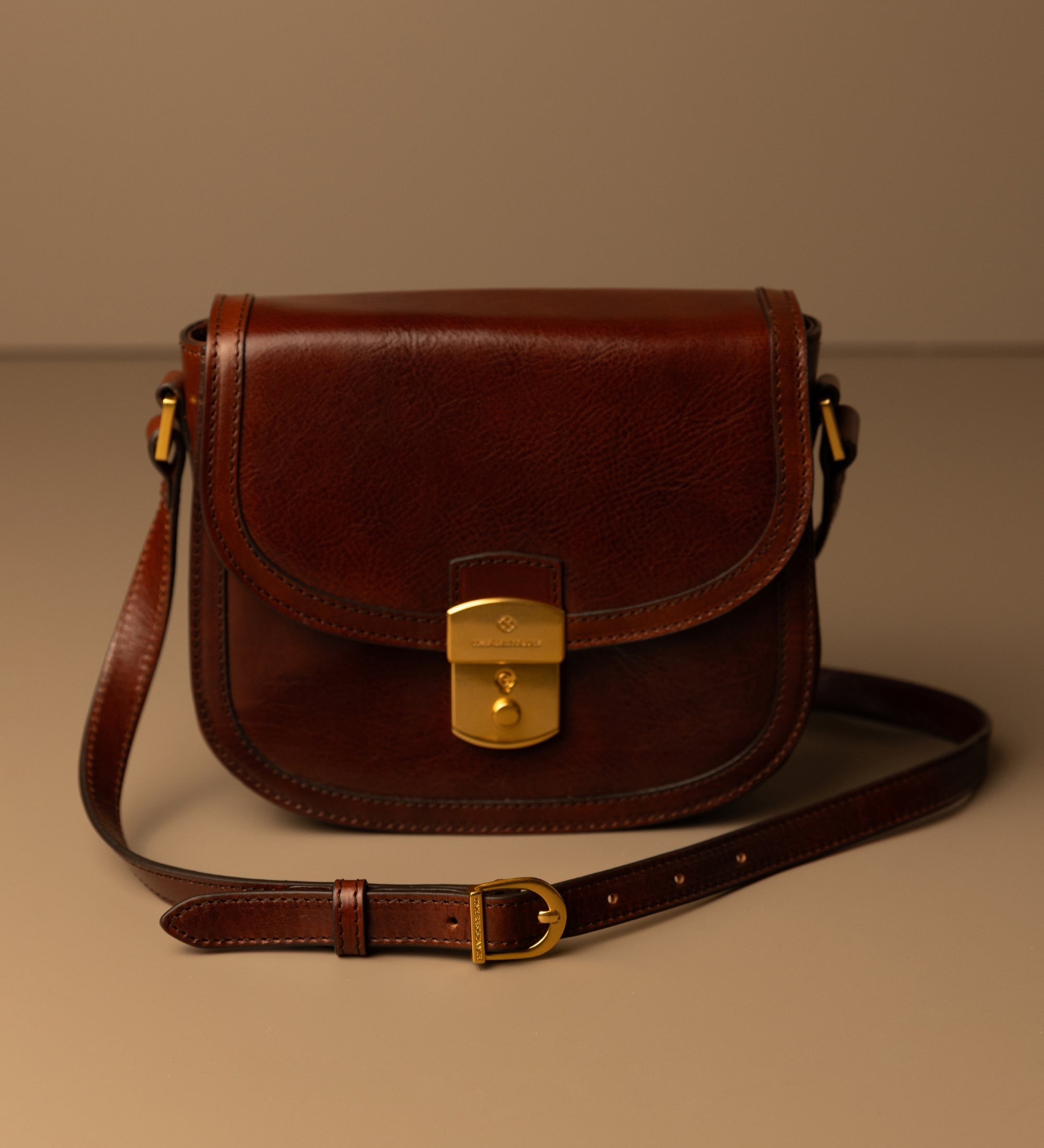 Saddle bag i läder för dam - Secrets