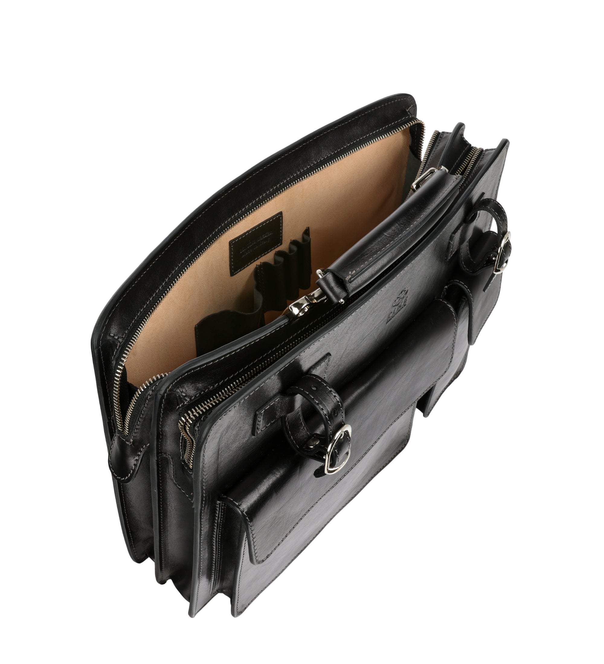 Läderväska i satchel-stil portfölj i läder – The Prophet