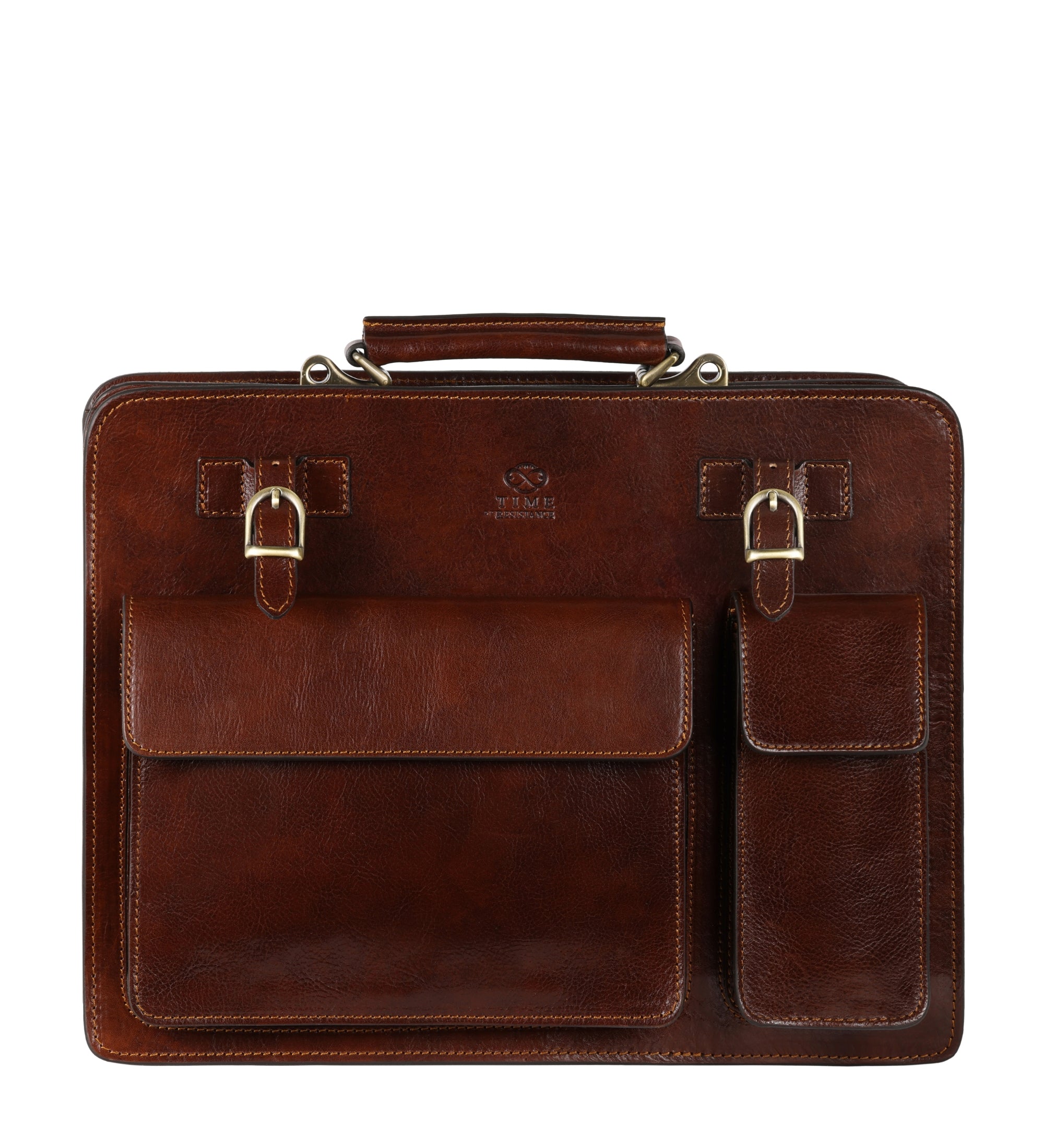 Läderväska i satchel-stil portfölj i läder – The Prophet