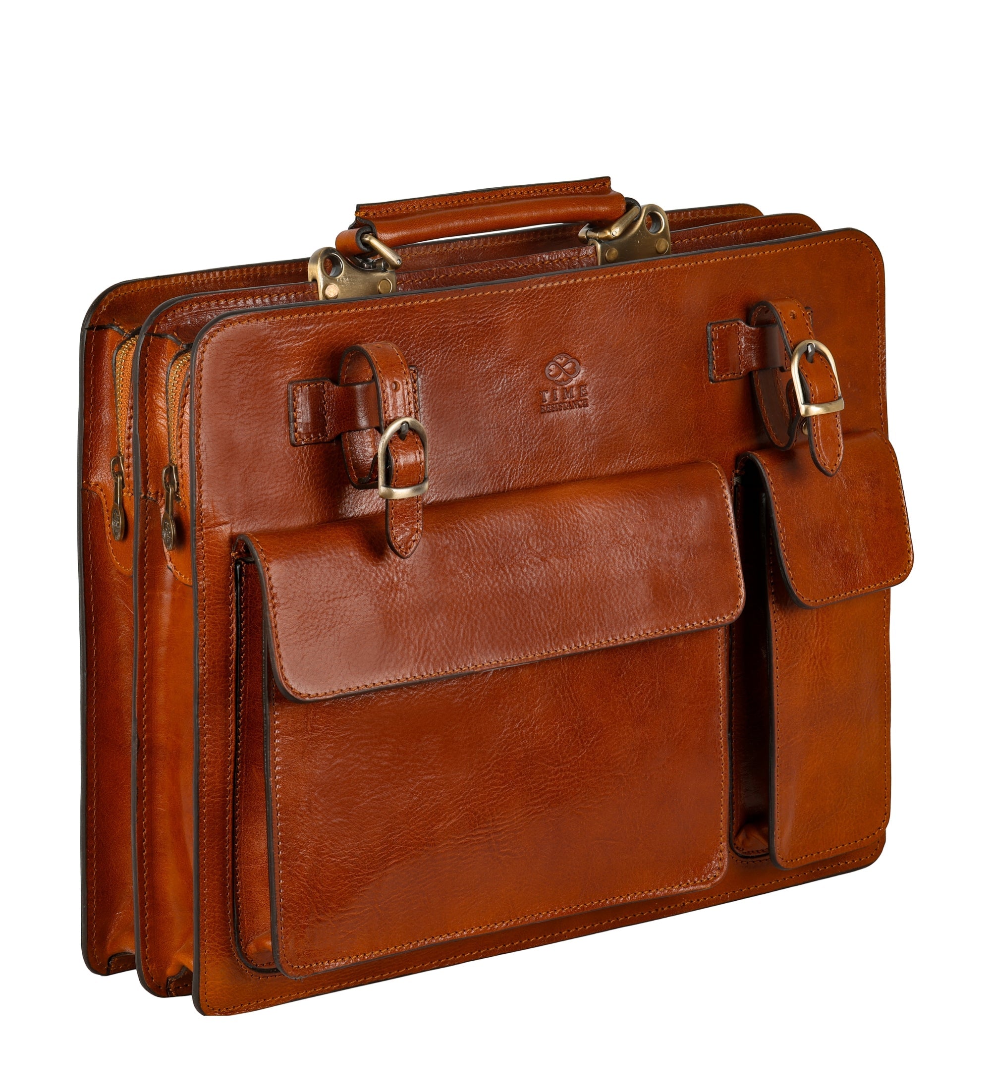 Läderväska i satchel-stil portfölj i läder – The Prophet