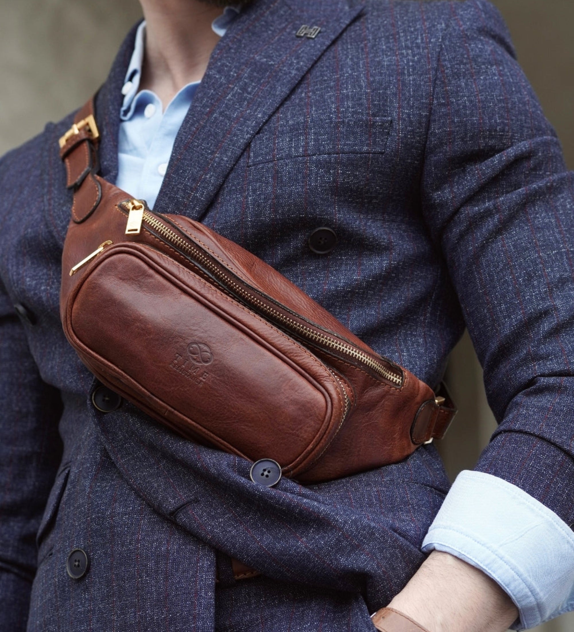 Slingväska i läder midjeväska i läder – Independent People